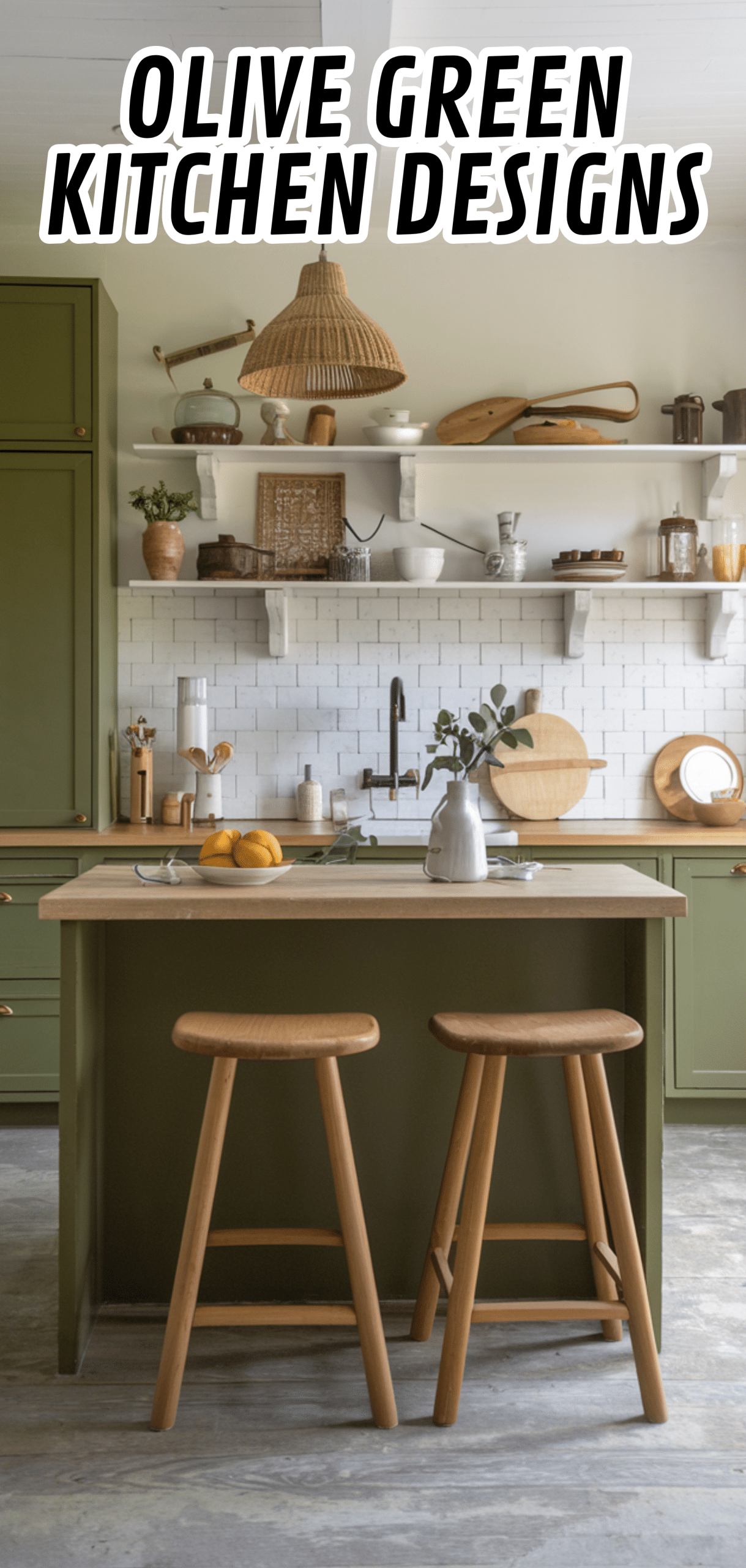 15 Best Olive Green Kitchen Designs