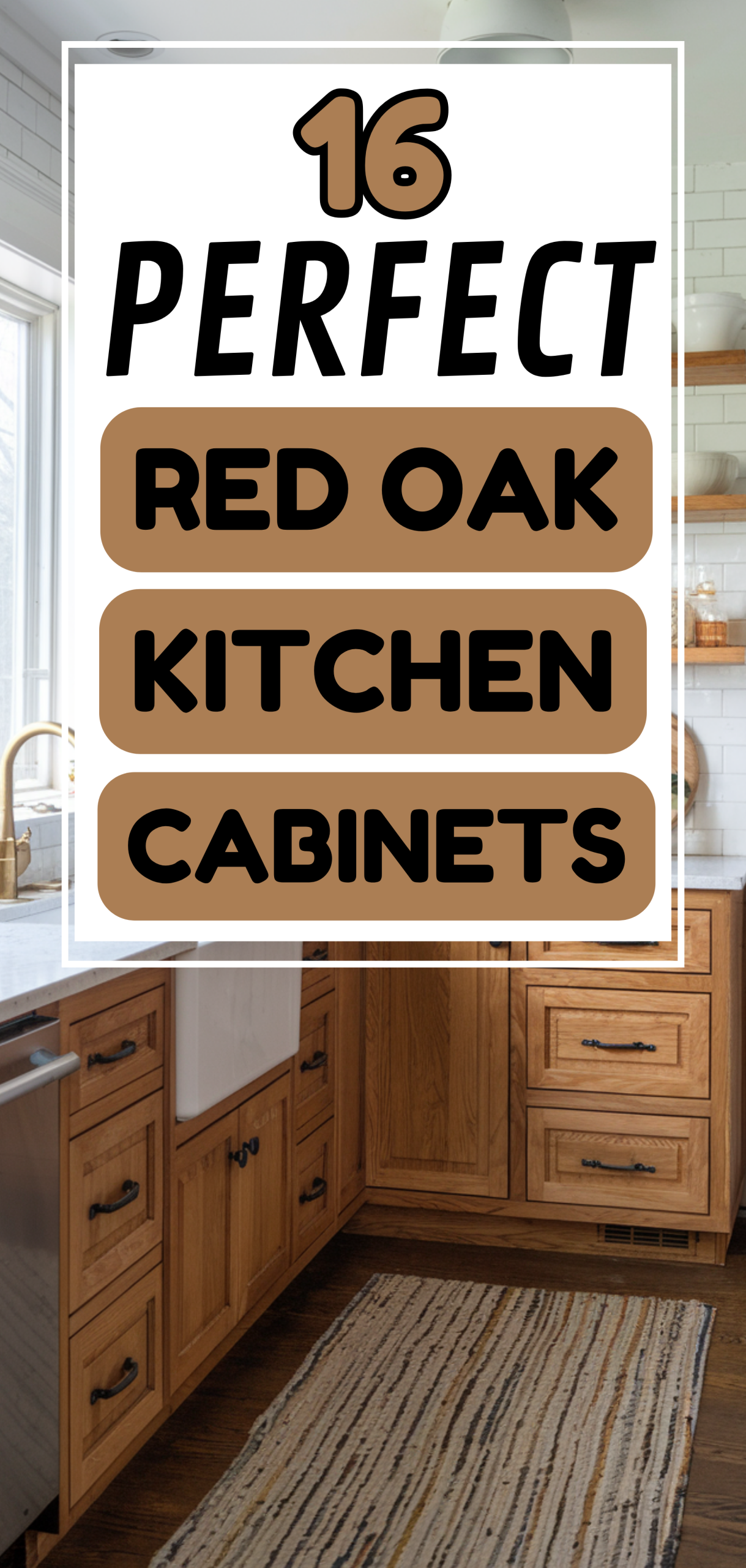 16 Perfect Red Oak Kitchen Cabinets