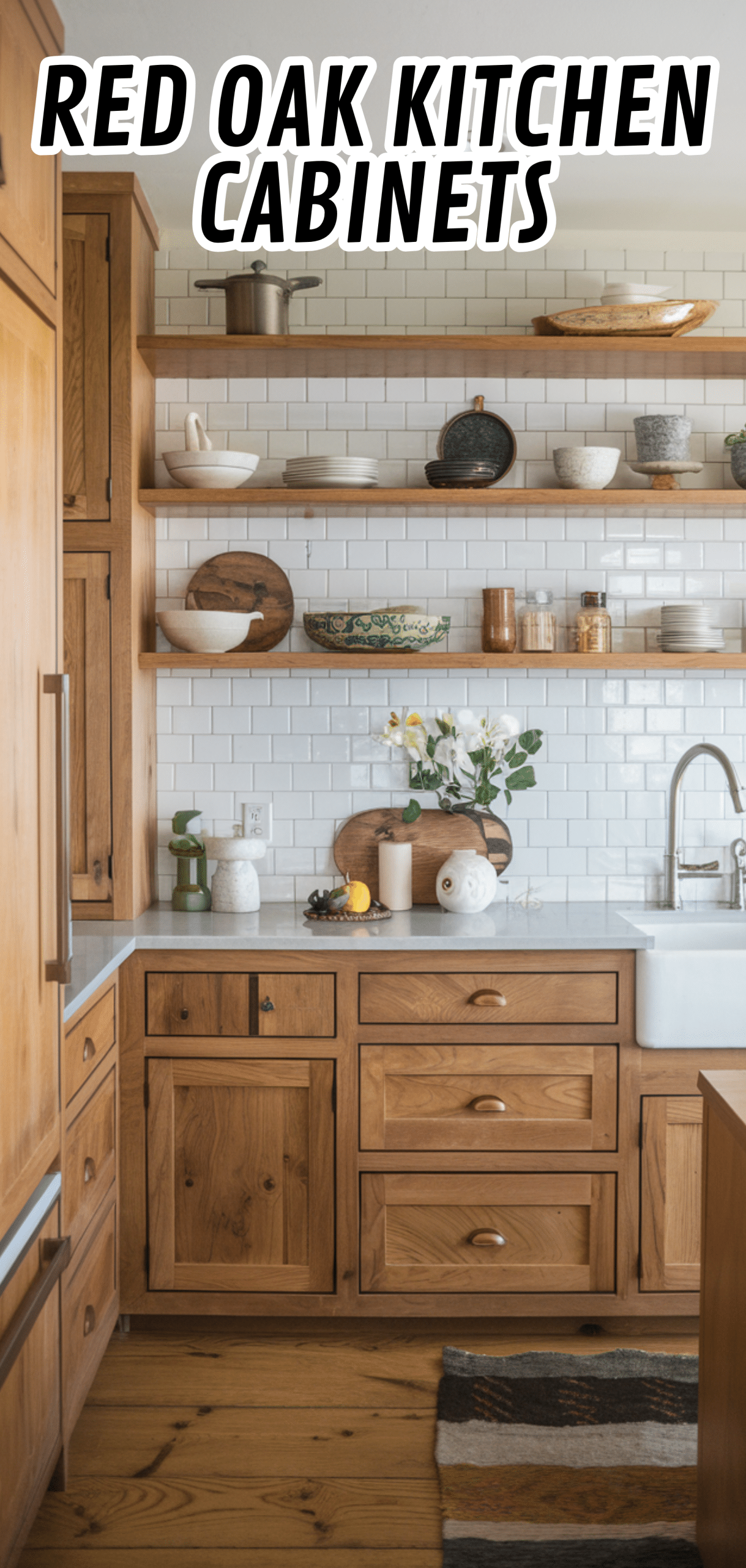 16 Perfect Red Oak Kitchen Cabinets