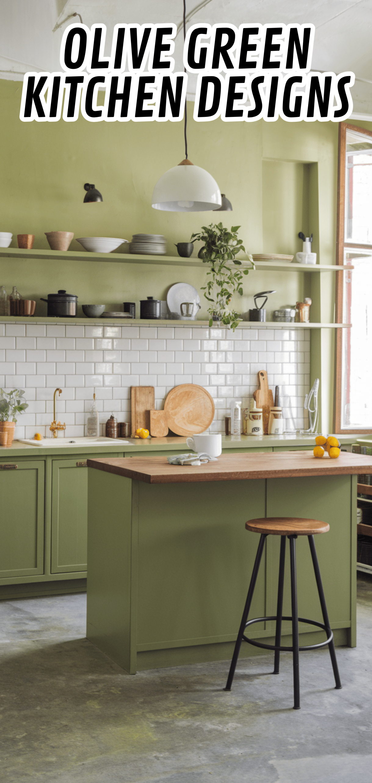 15 Best Olive Green Kitchen Designs