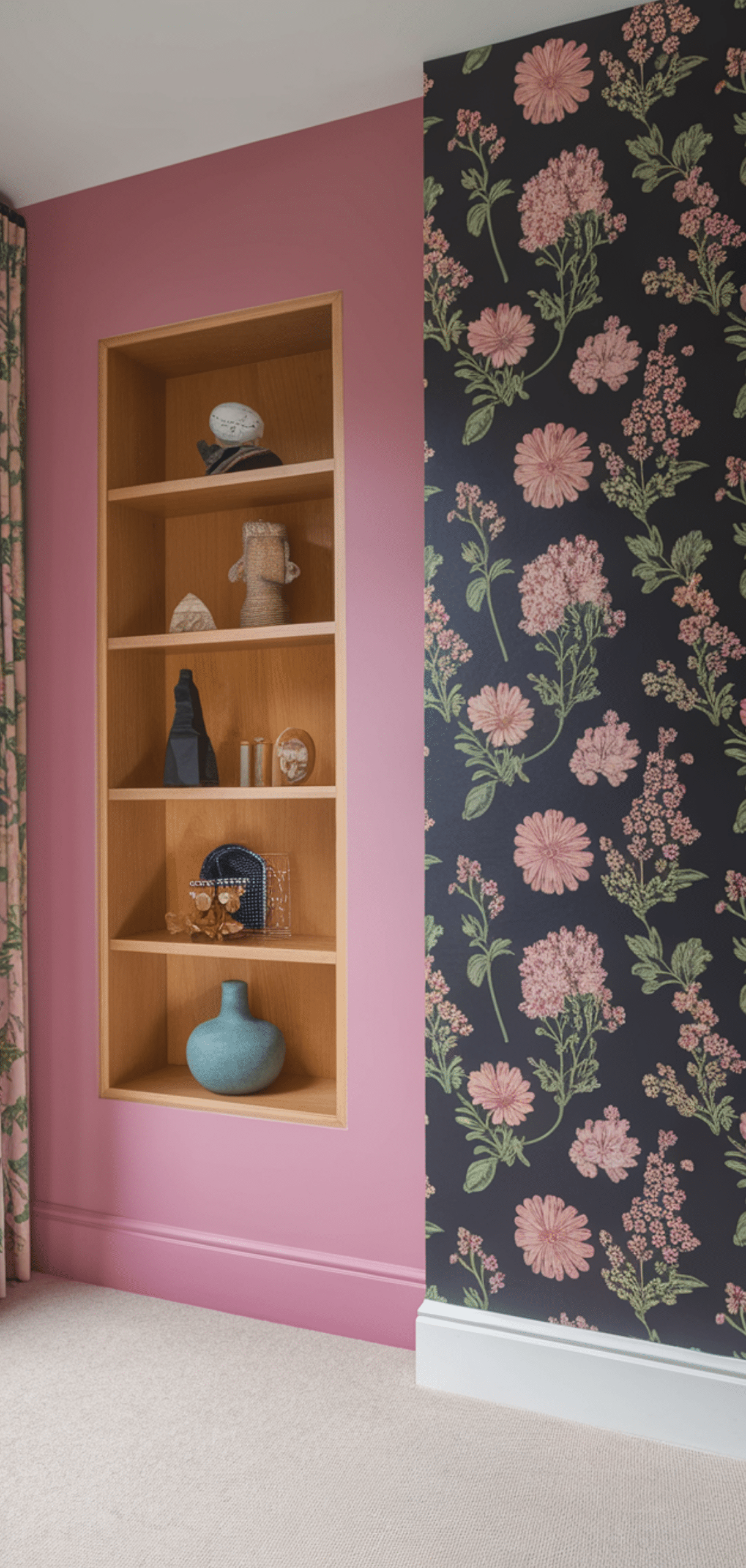 Perfect Half Wallpaper Half Paint Ideas