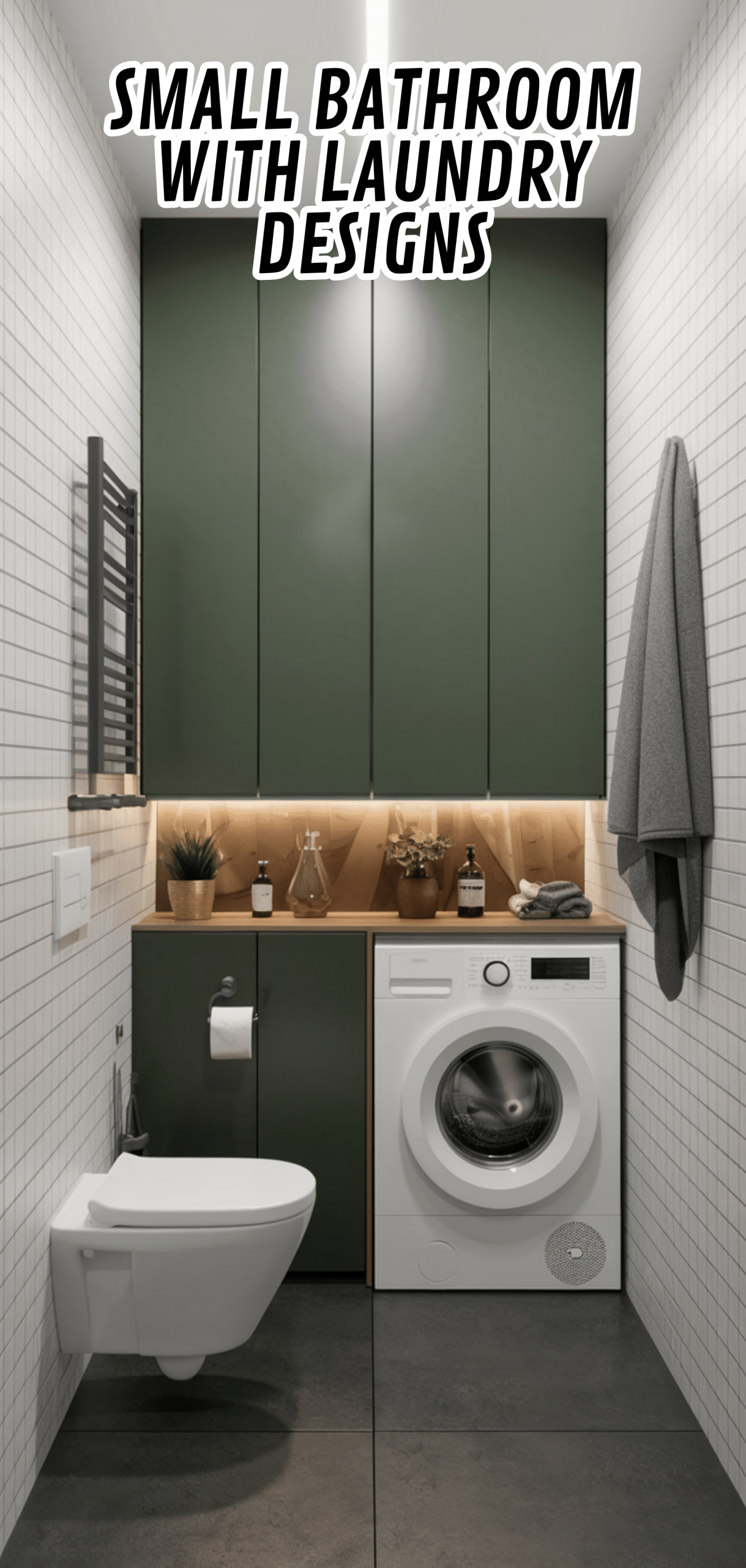 16 Stunning Small Bathroom With Laundry Designs