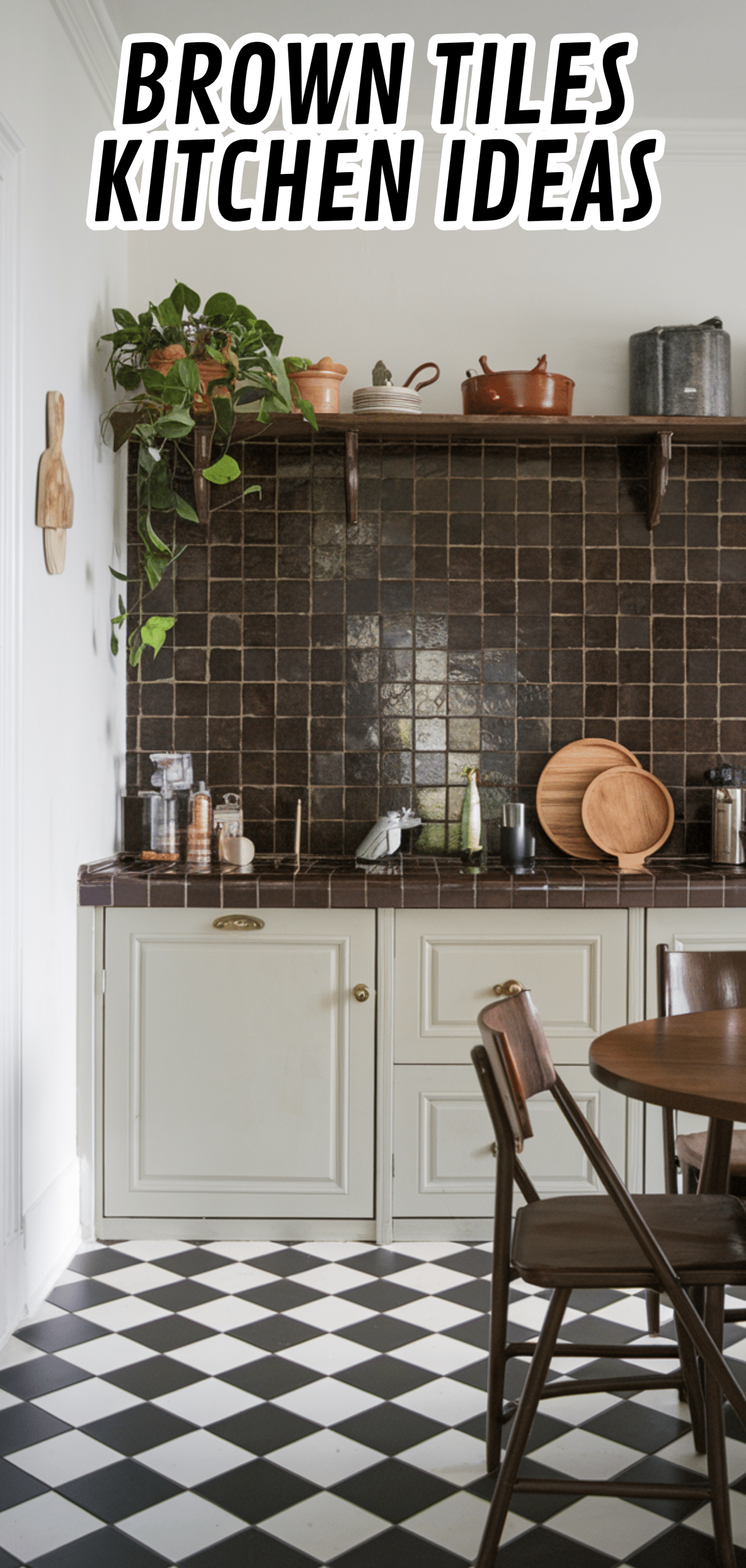 16 Eye-Catching Brown Tiles Kitchen Ideas for Bold Interiors