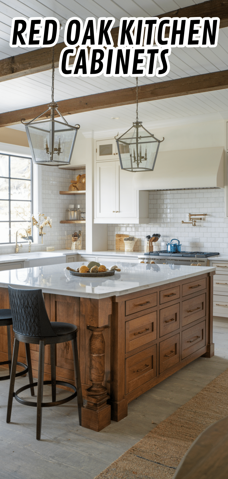 16 Perfect Red Oak Kitchen Cabinets - The Mega Mom
