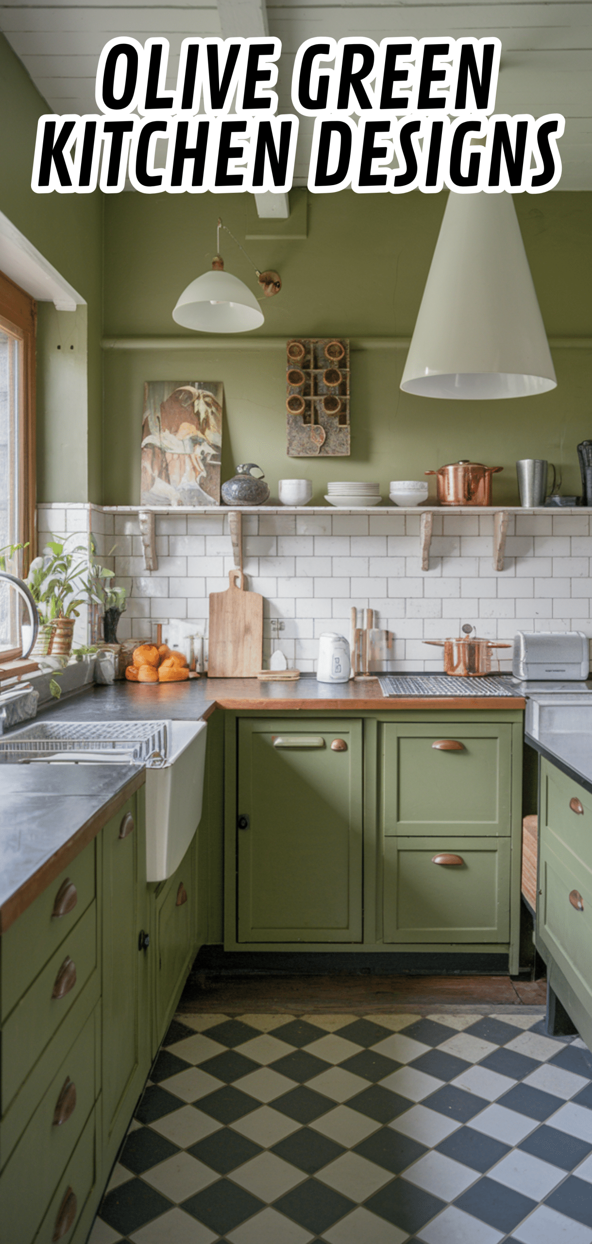 15 Best Olive Green Kitchen Designs