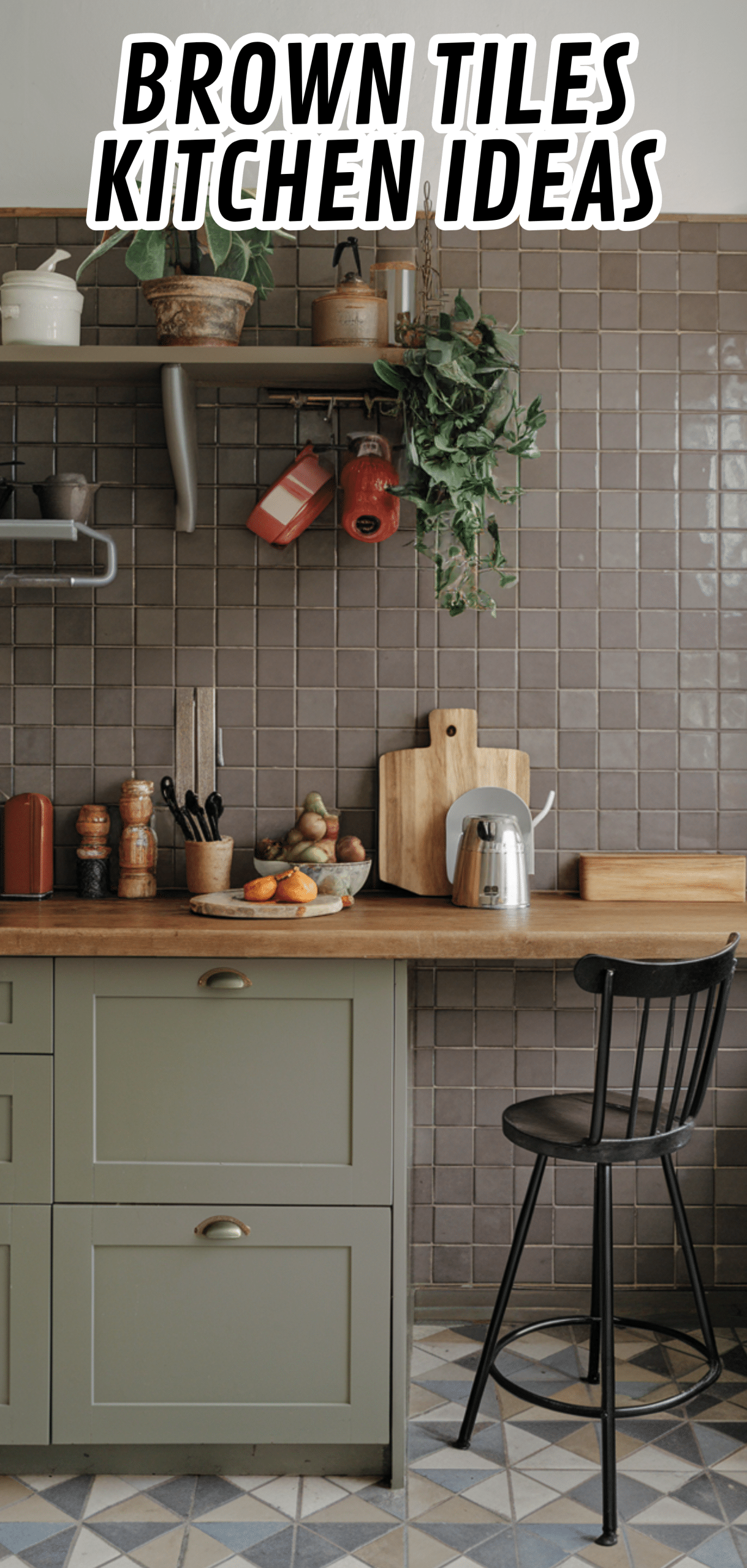 16 Eye-Catching Brown Tiles Kitchen Ideas for Bold Interiors