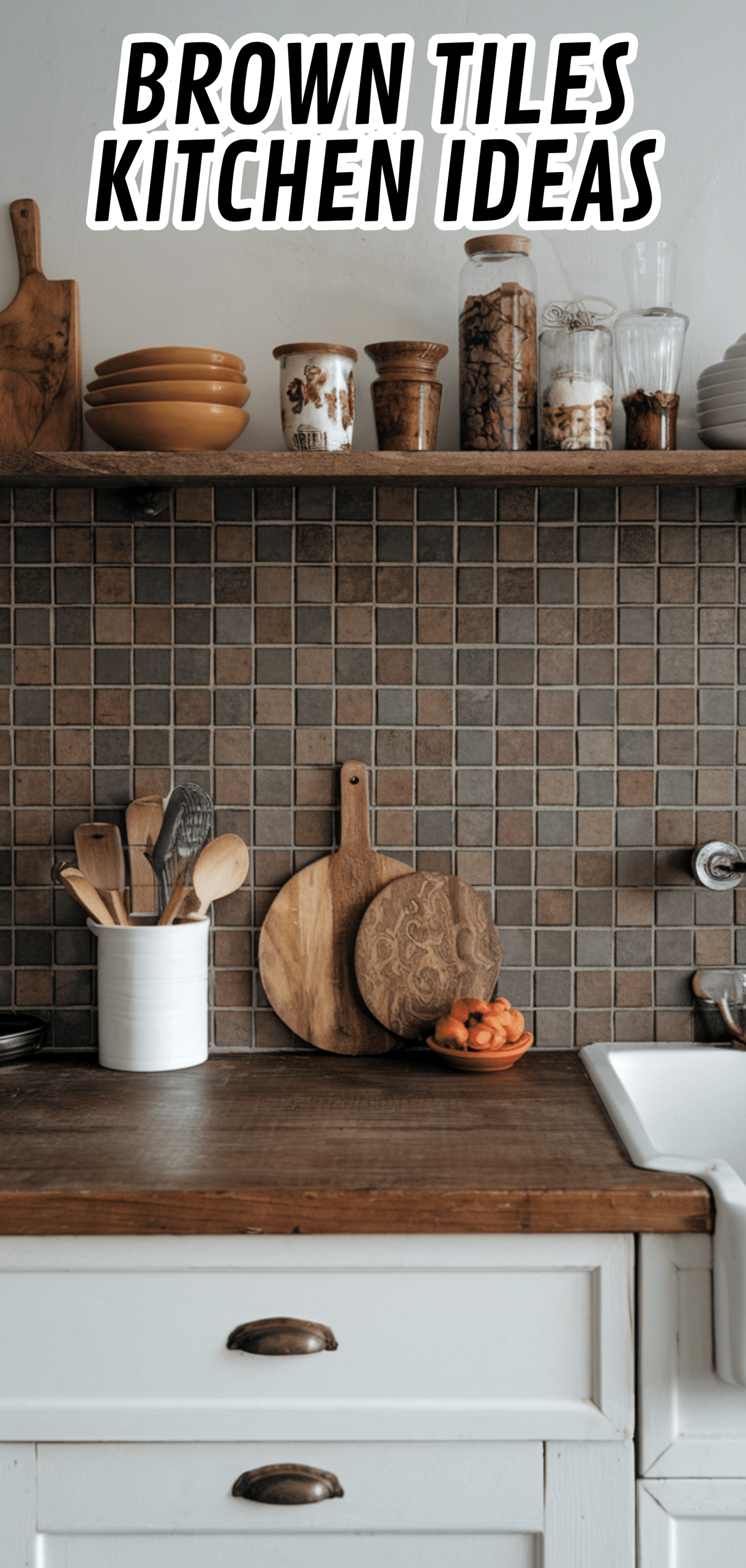 16 Eye-Catching Brown Tiles Kitchen Ideas for Bold Interiors