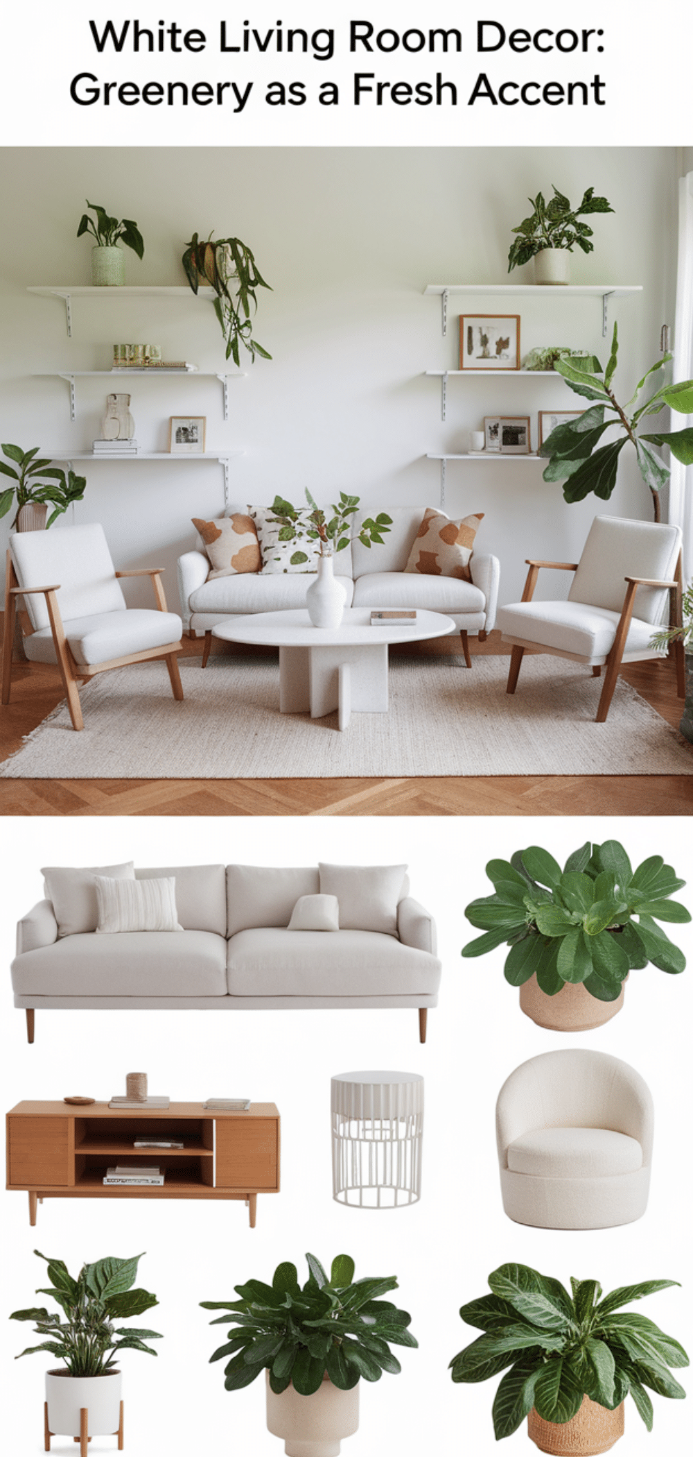 Perfect White Living Room Decor
