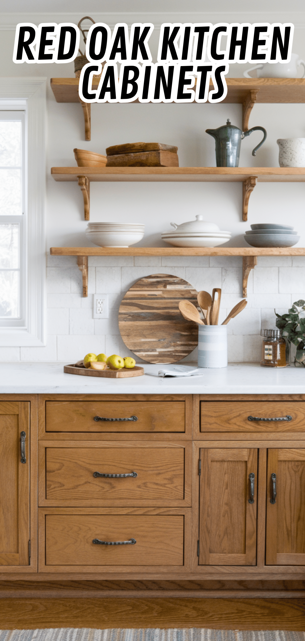 16 Perfect Red Oak Kitchen Cabinets