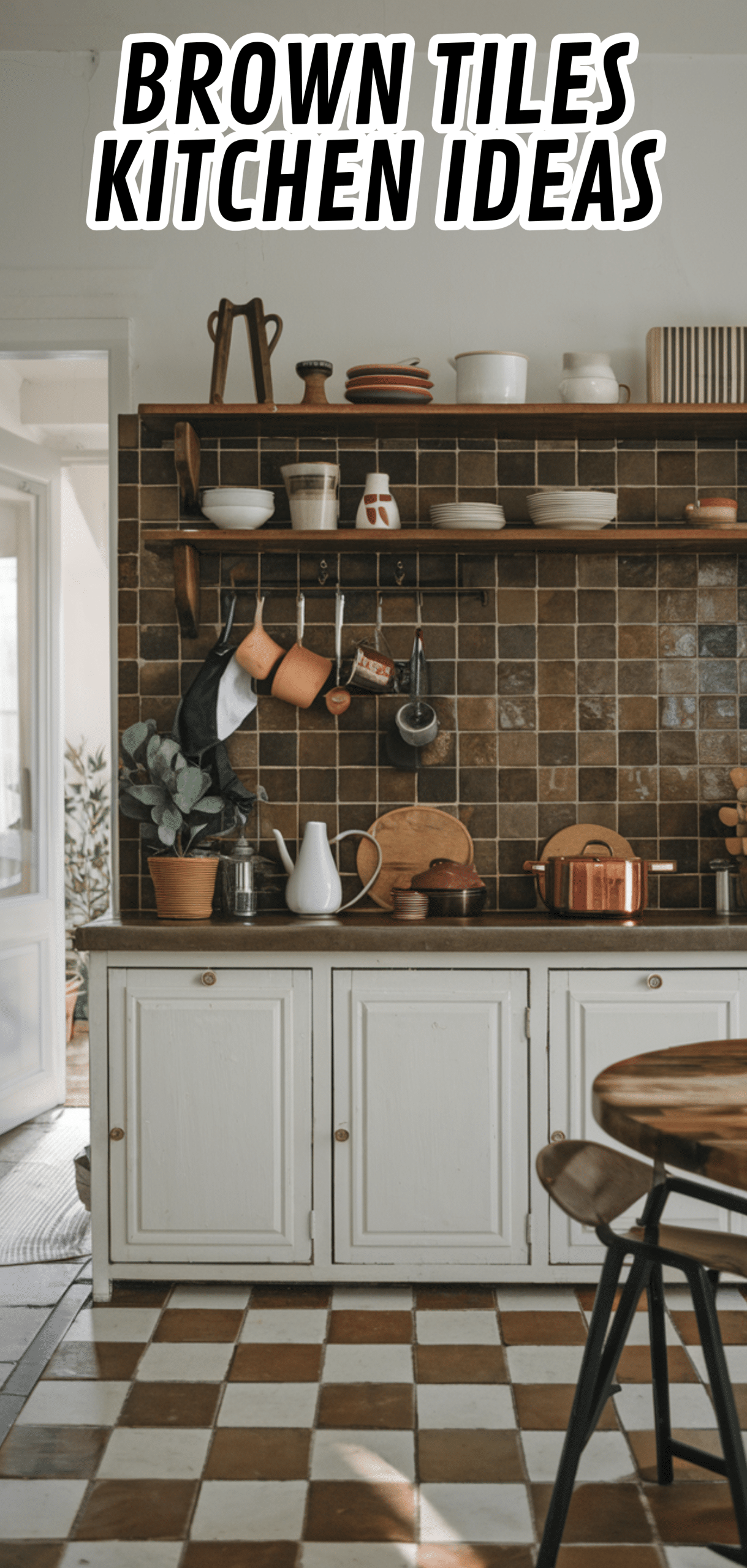 16 Eye-Catching Brown Tiles Kitchen Ideas for Bold Interiors
