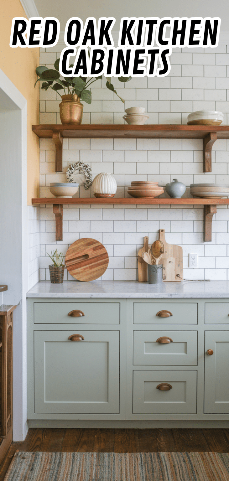 16 Perfect Red Oak Kitchen Cabinets - The Mega Mom