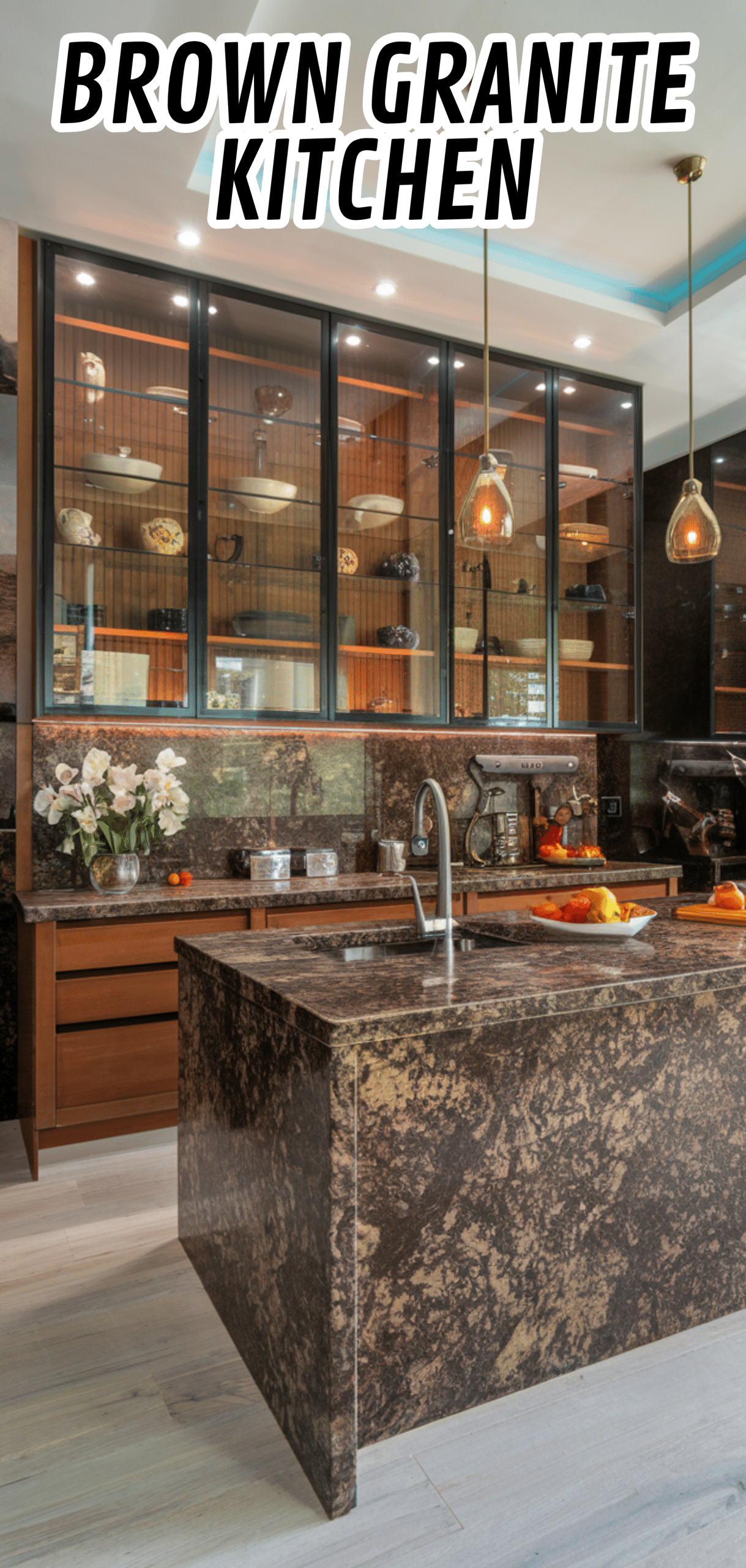 15 Fantasy Brown Granite Kitchen Designs That Wow Guests