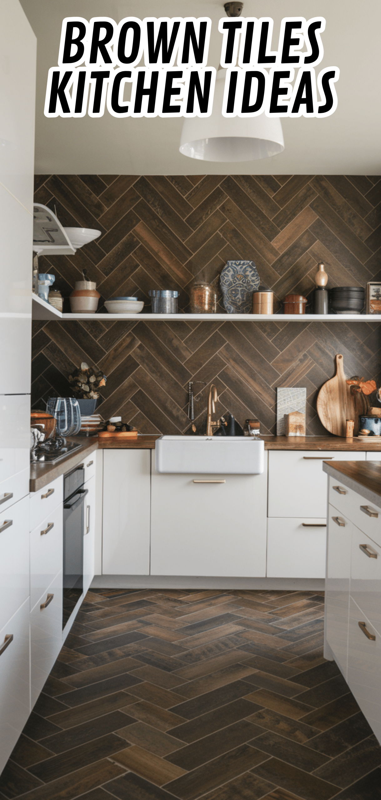 16 Eye-Catching Brown Tiles Kitchen Ideas for Bold Interiors