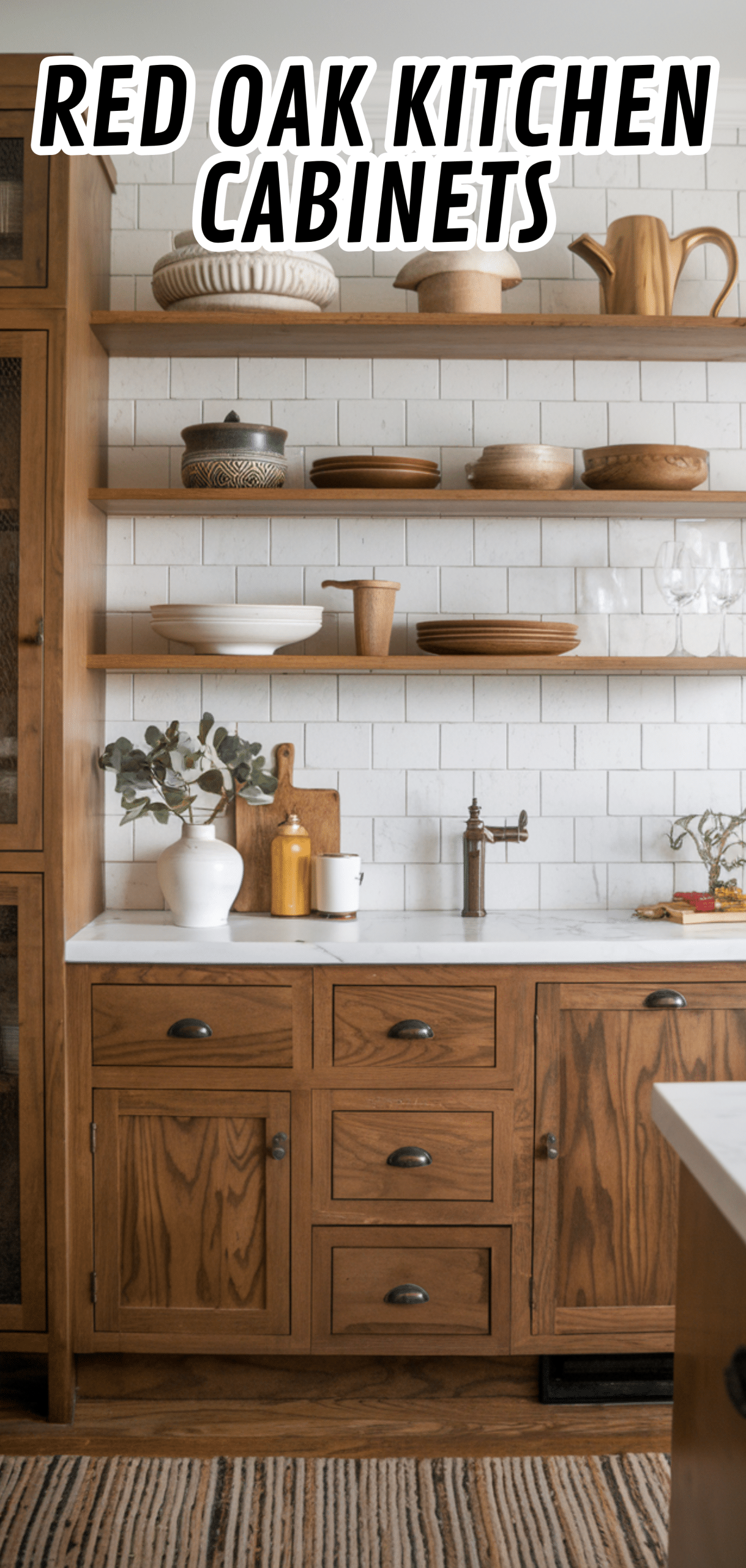 16 Perfect Red Oak Kitchen Cabinets
