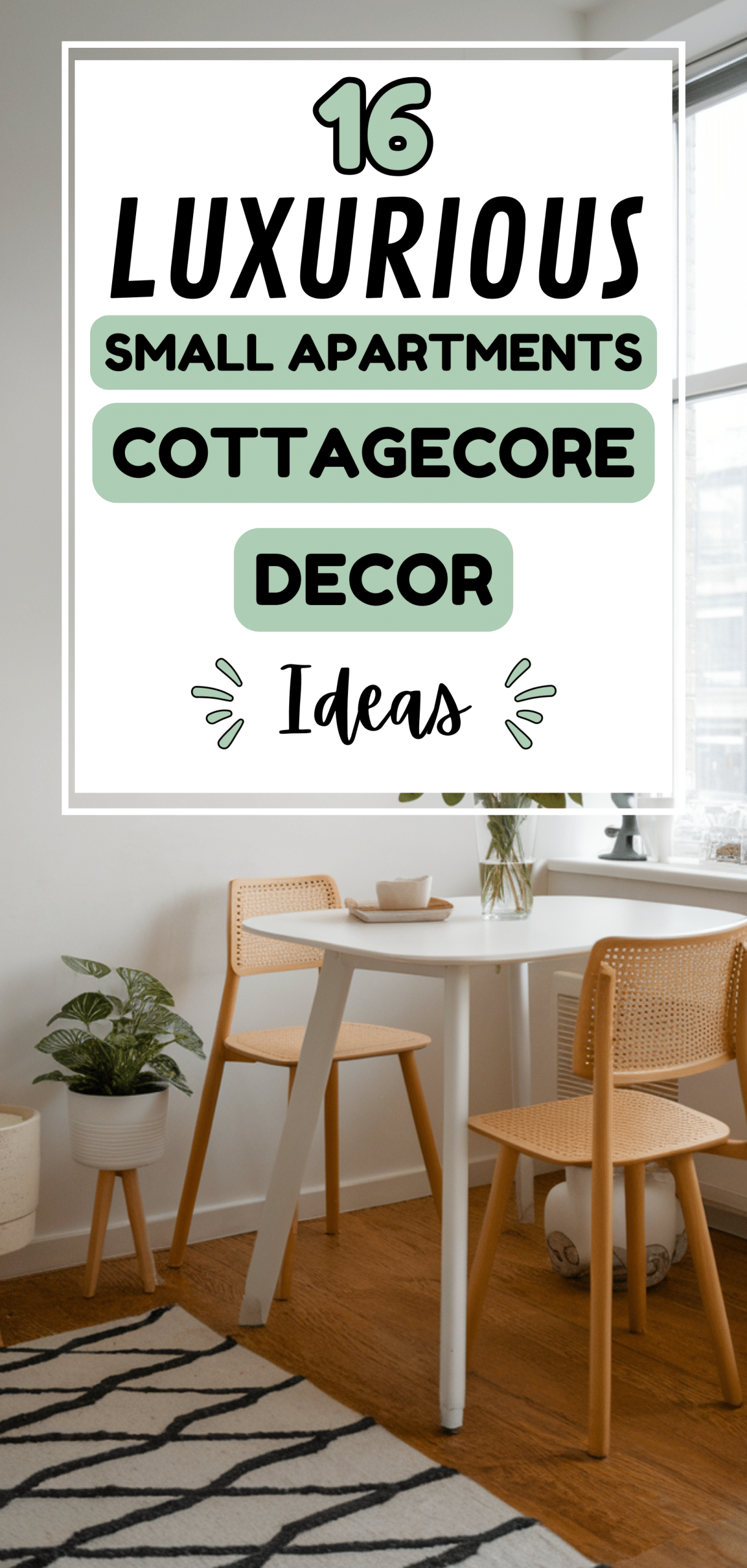 Luxurious Small Apartments Cottagecore Decor Ideas