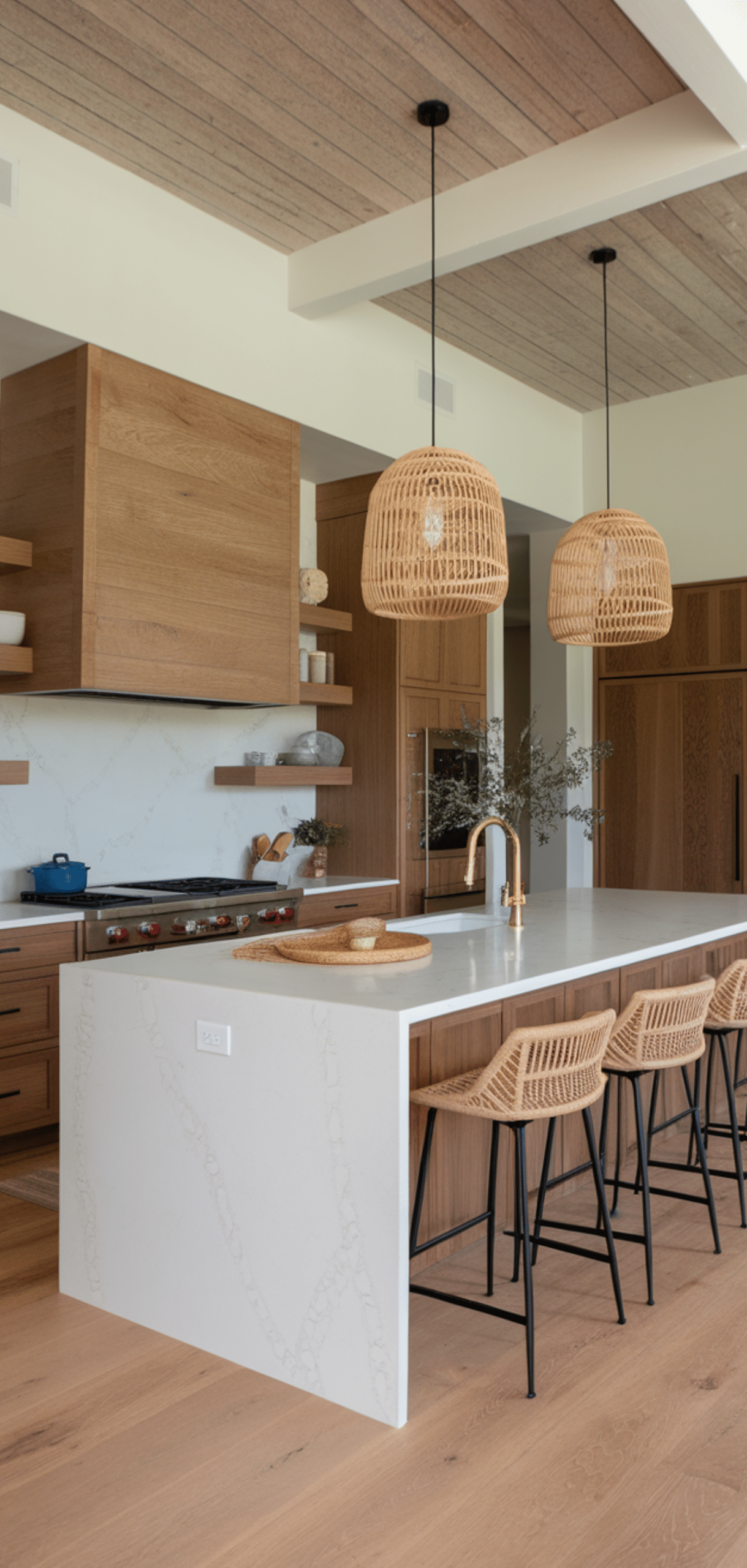 Neutral-Toned Kitchen with Natural Elements