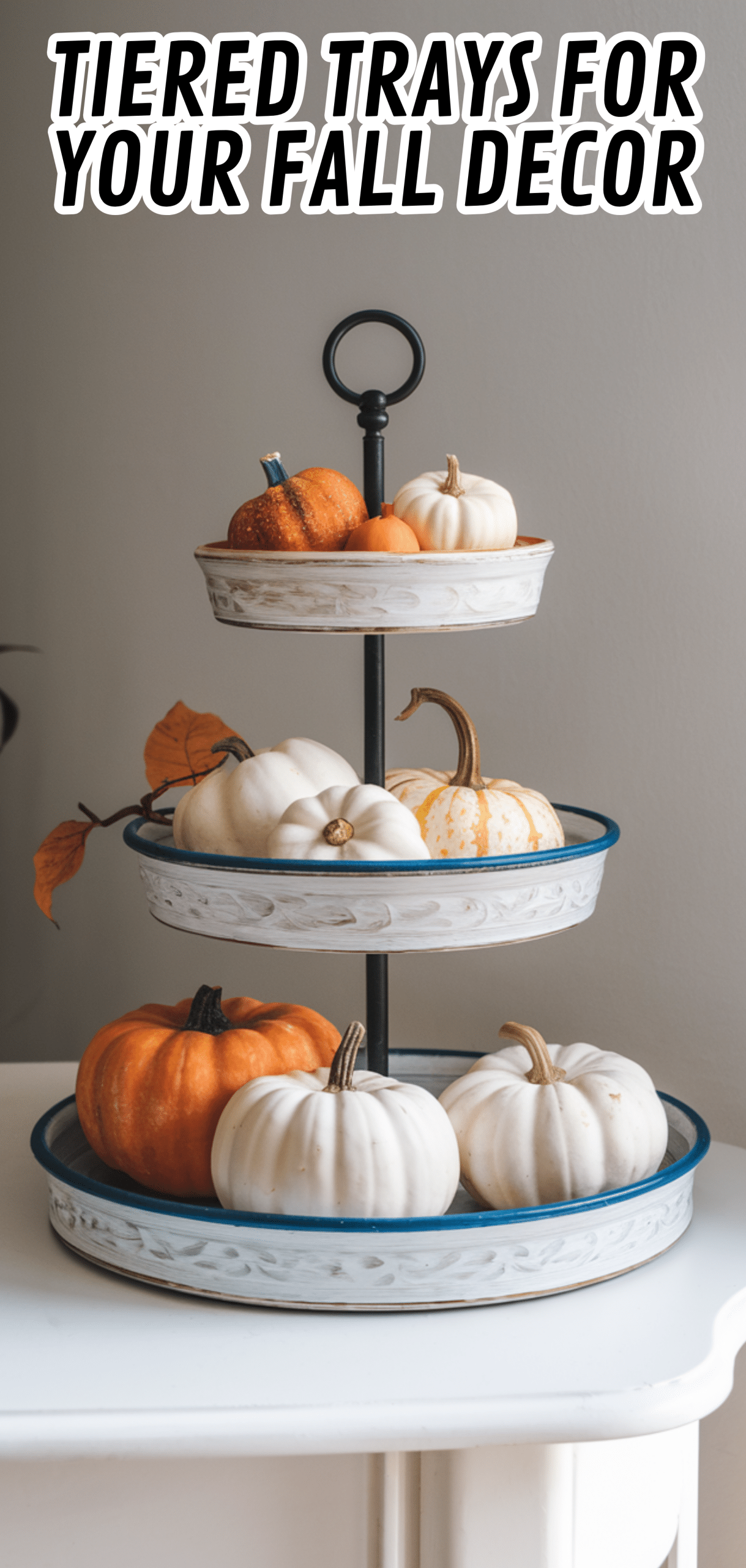 16 Stunning Tiered Trays For Your Fall Decor