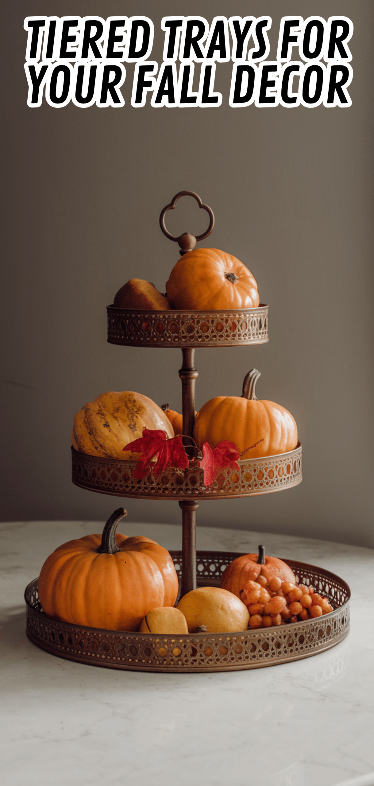 16 Stunning Tiered Trays For Your Fall Decor