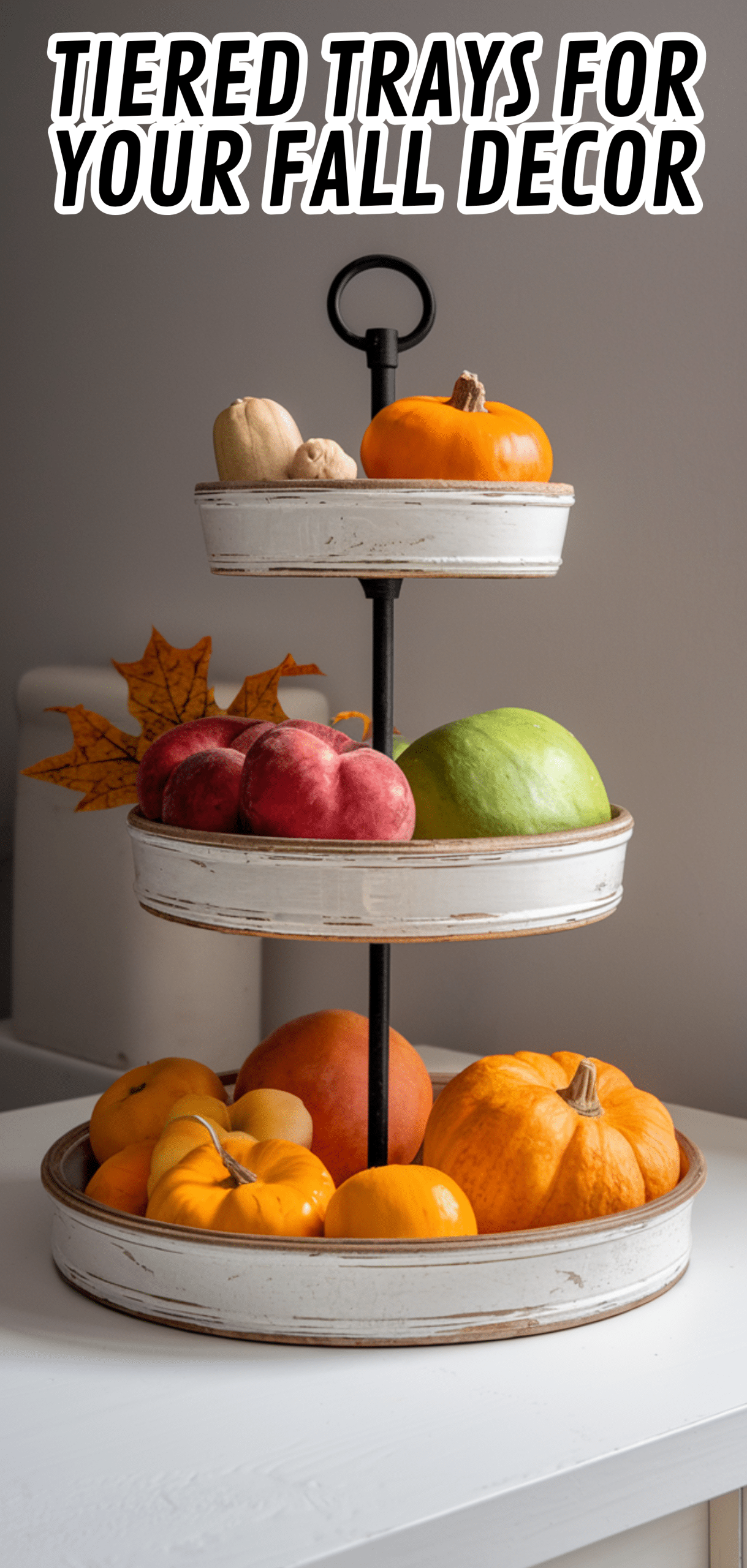 16 Stunning Tiered Trays For Your Fall Decor