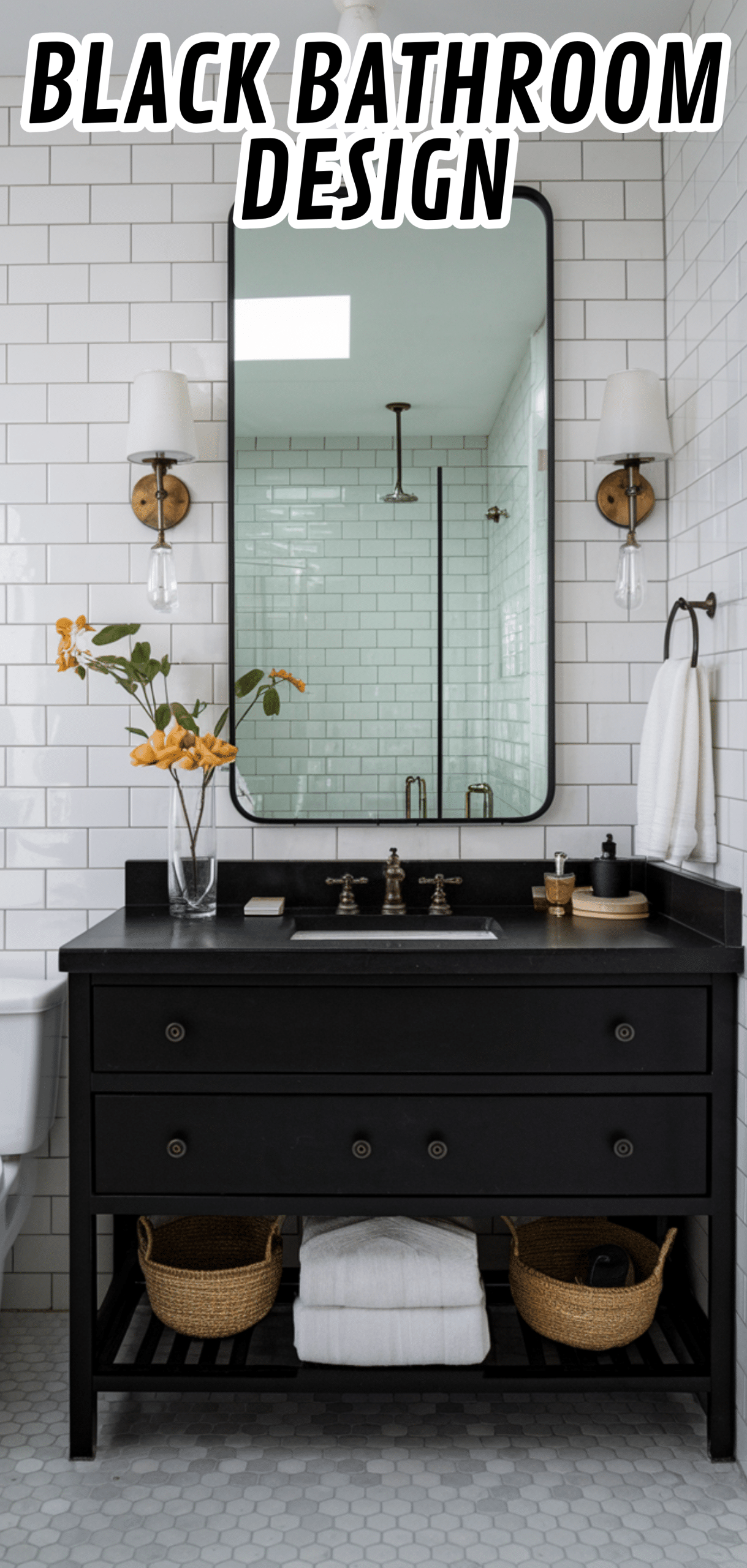 16 Perfect Black Bathroom Design Features