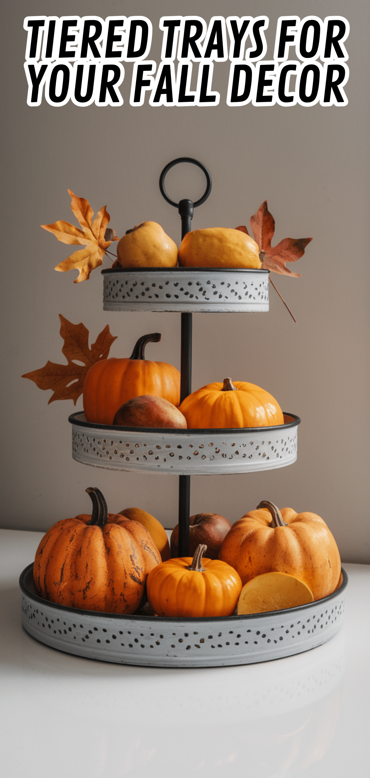 16 Stunning Tiered Trays For Your Fall Decor