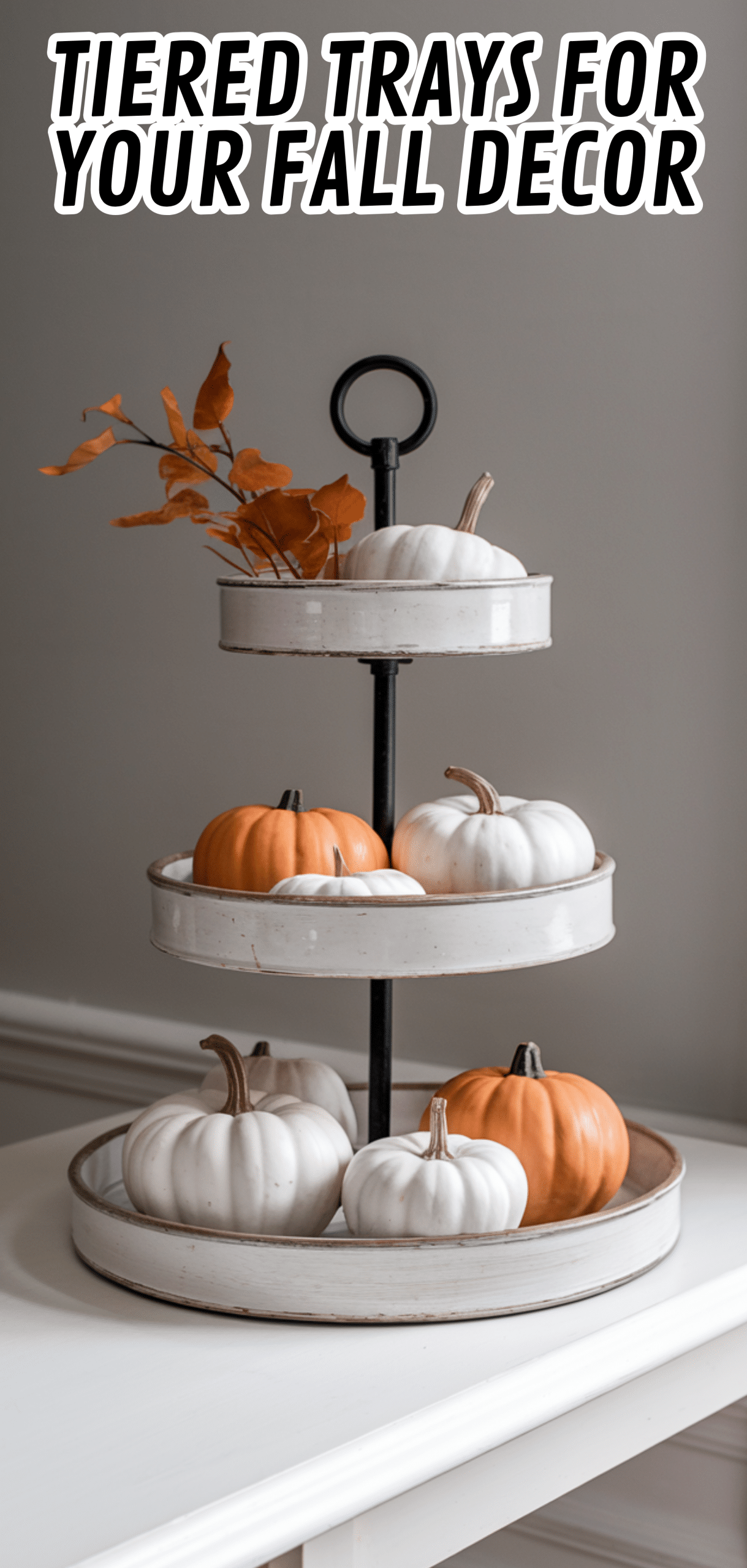 16 Stunning Tiered Trays For Your Fall Decor