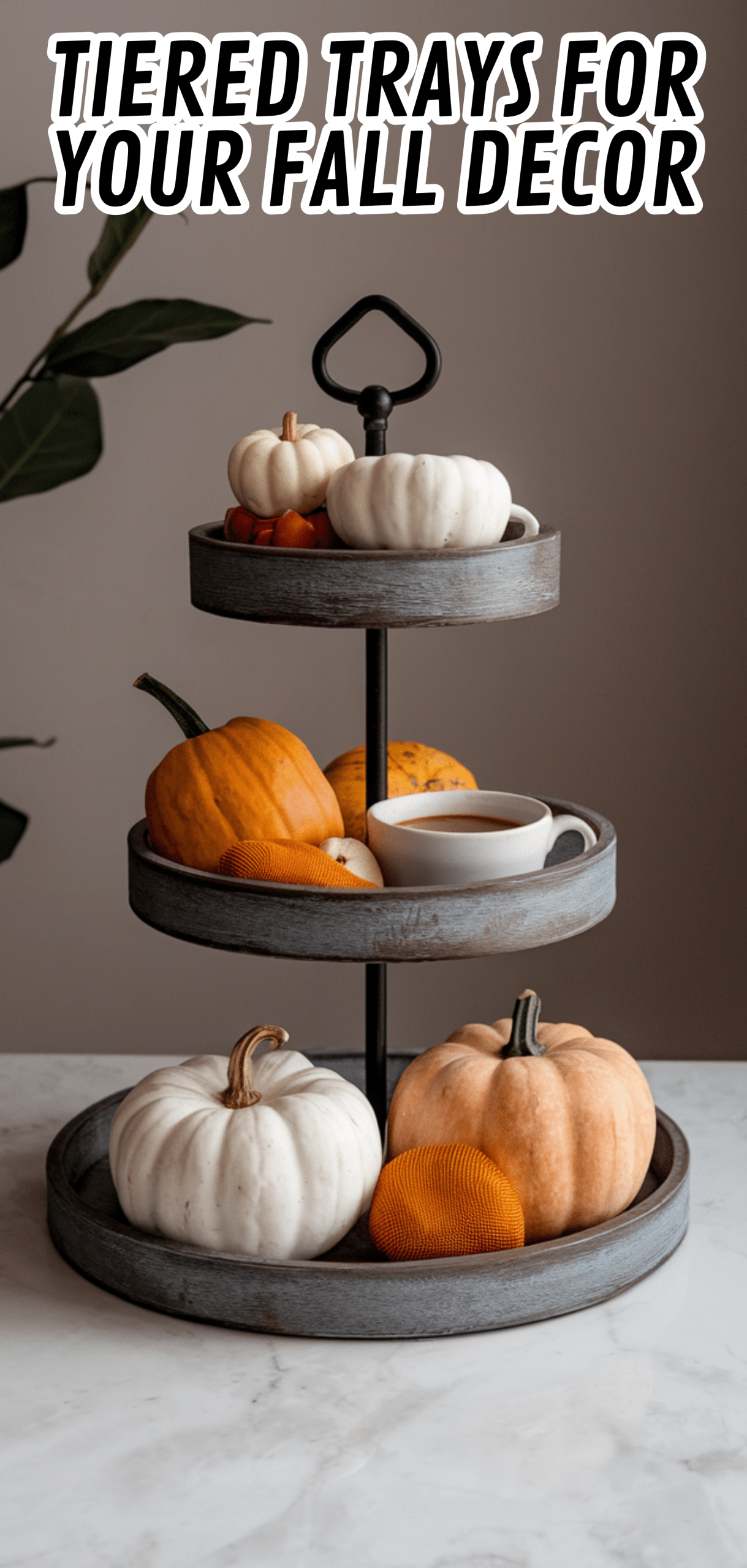 16 Stunning Tiered Trays For Your Fall Decor