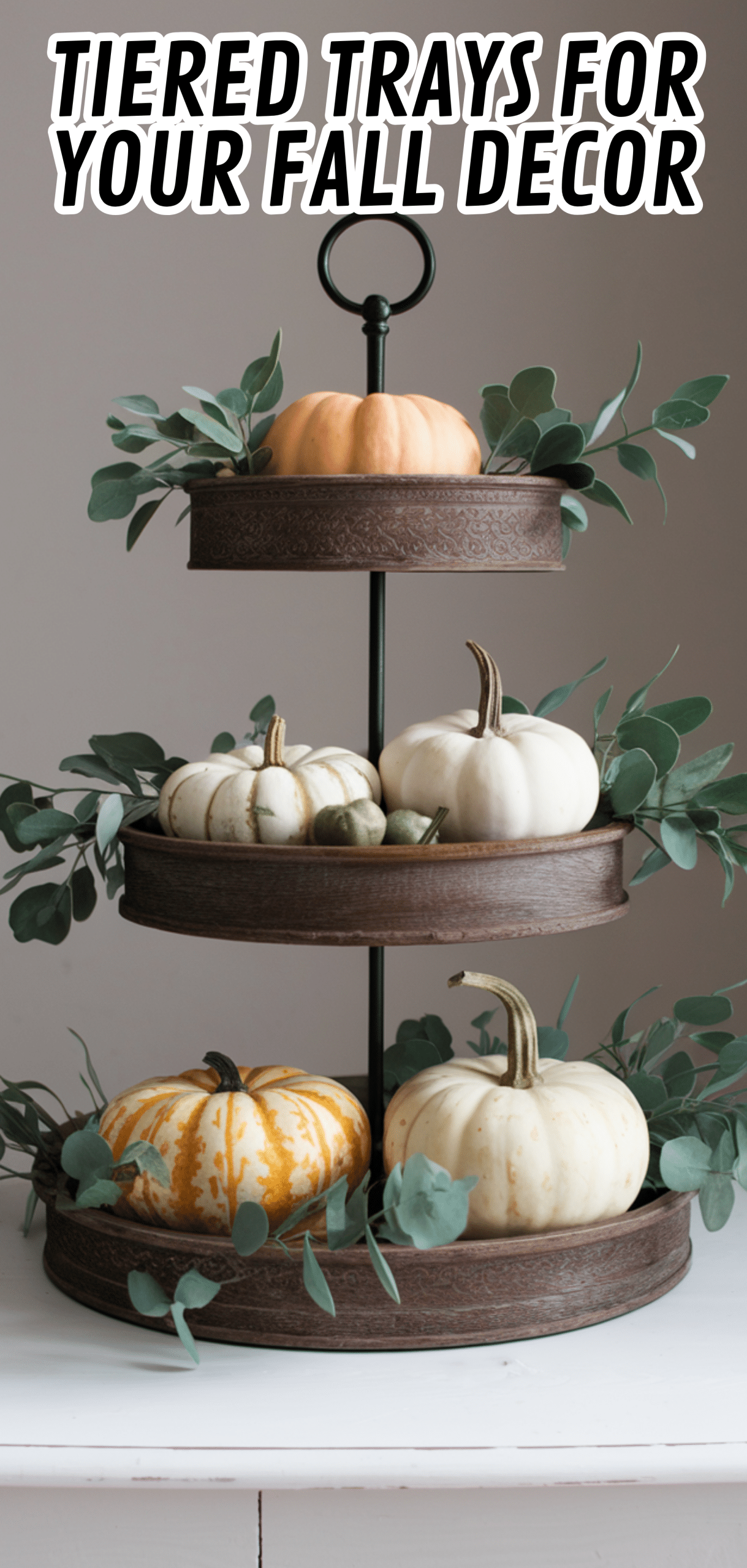 16 Stunning Tiered Trays For Your Fall Decor