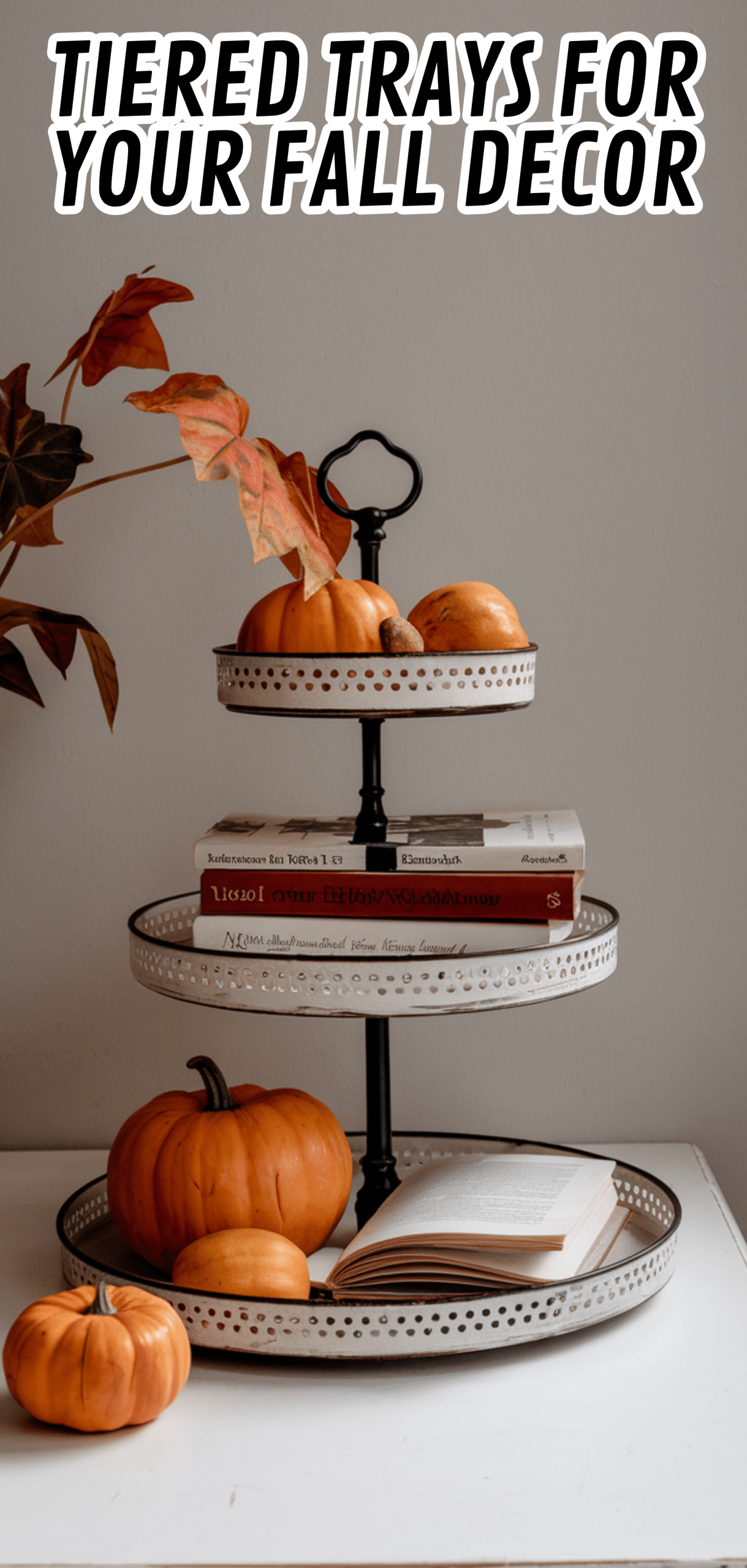 16 Stunning Tiered Trays For Your Fall Decor