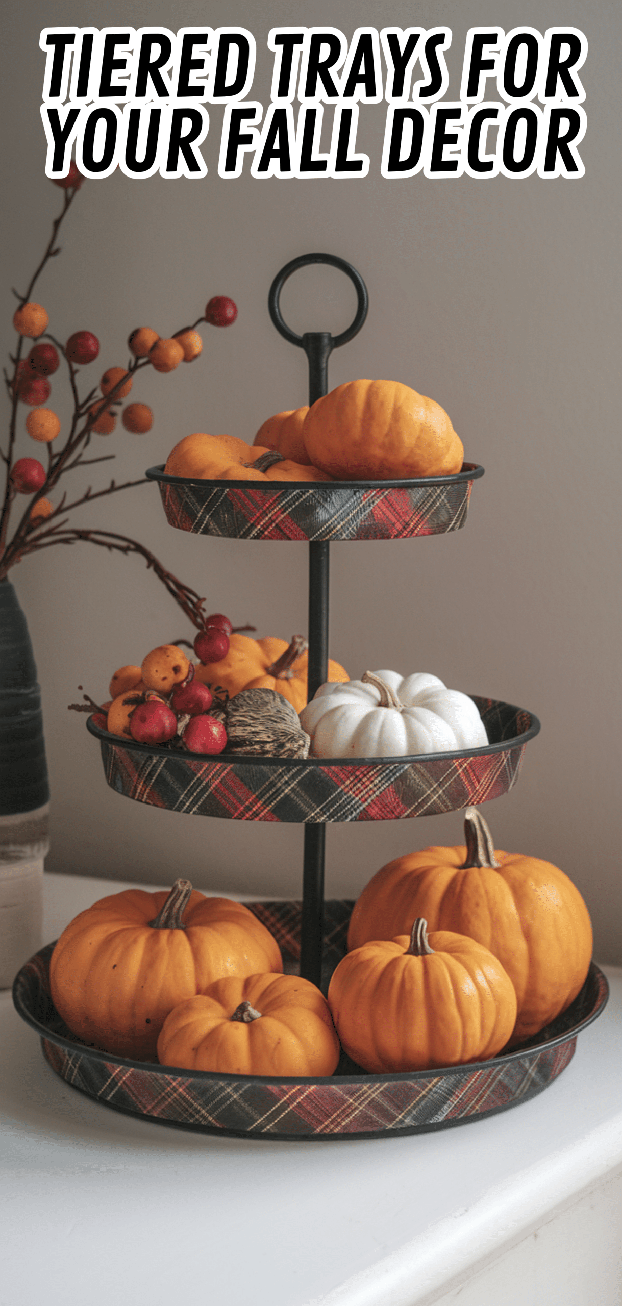 16 Stunning Tiered Trays For Your Fall Decor