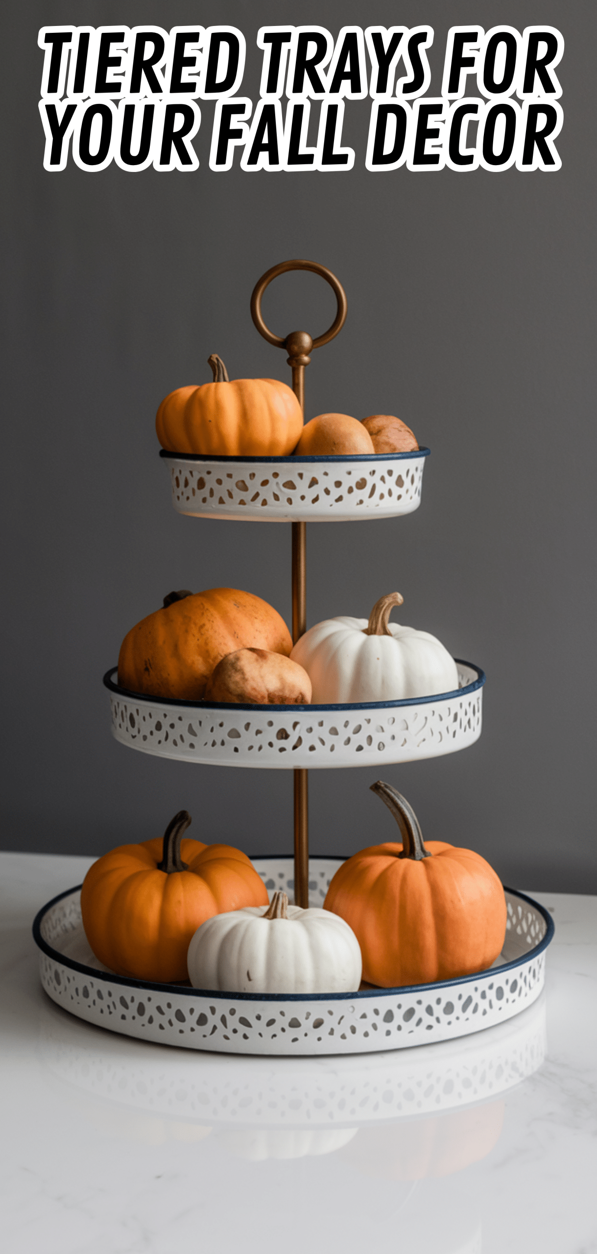 16 Stunning Tiered Trays For Your Fall Decor