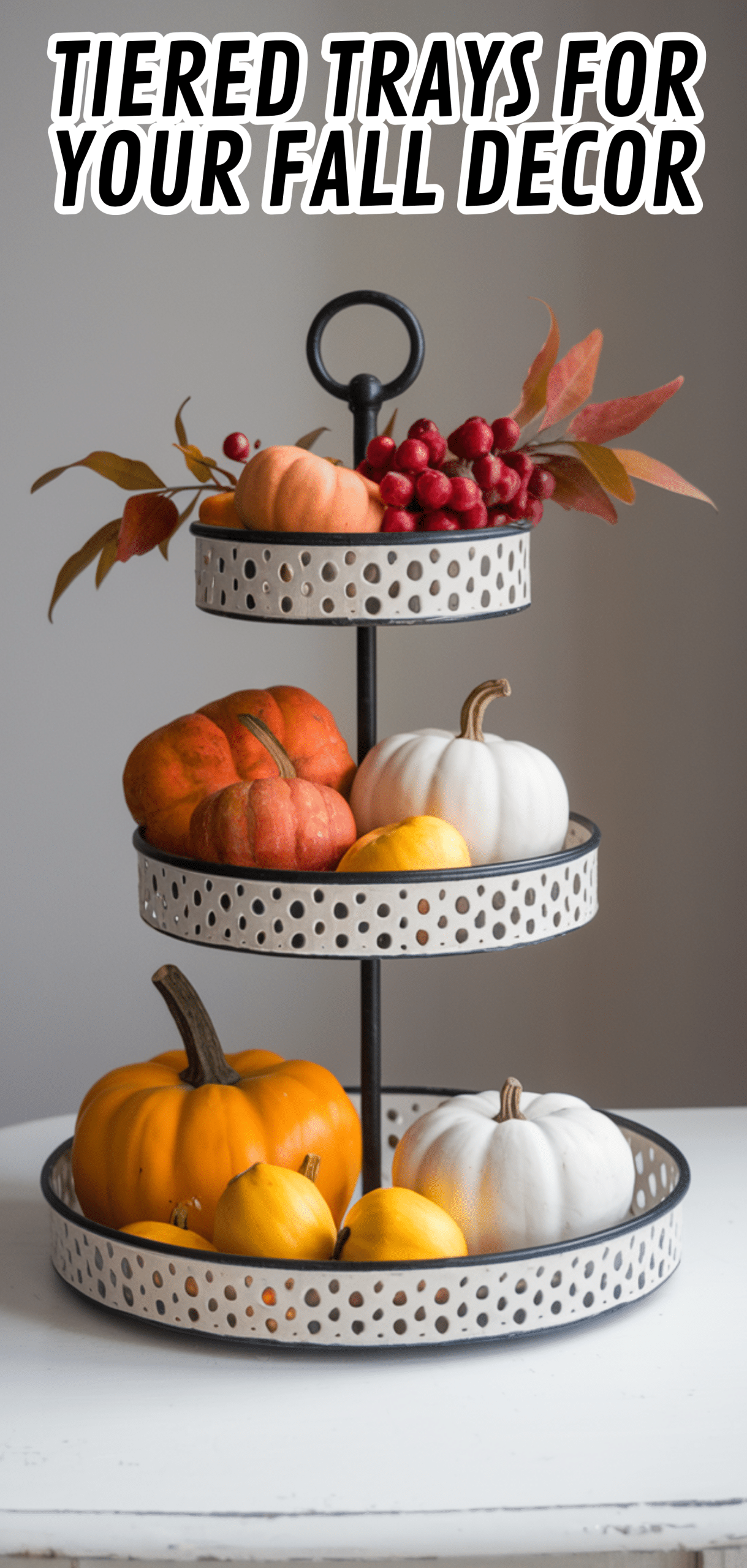 16 Stunning Tiered Trays For Your Fall Decor