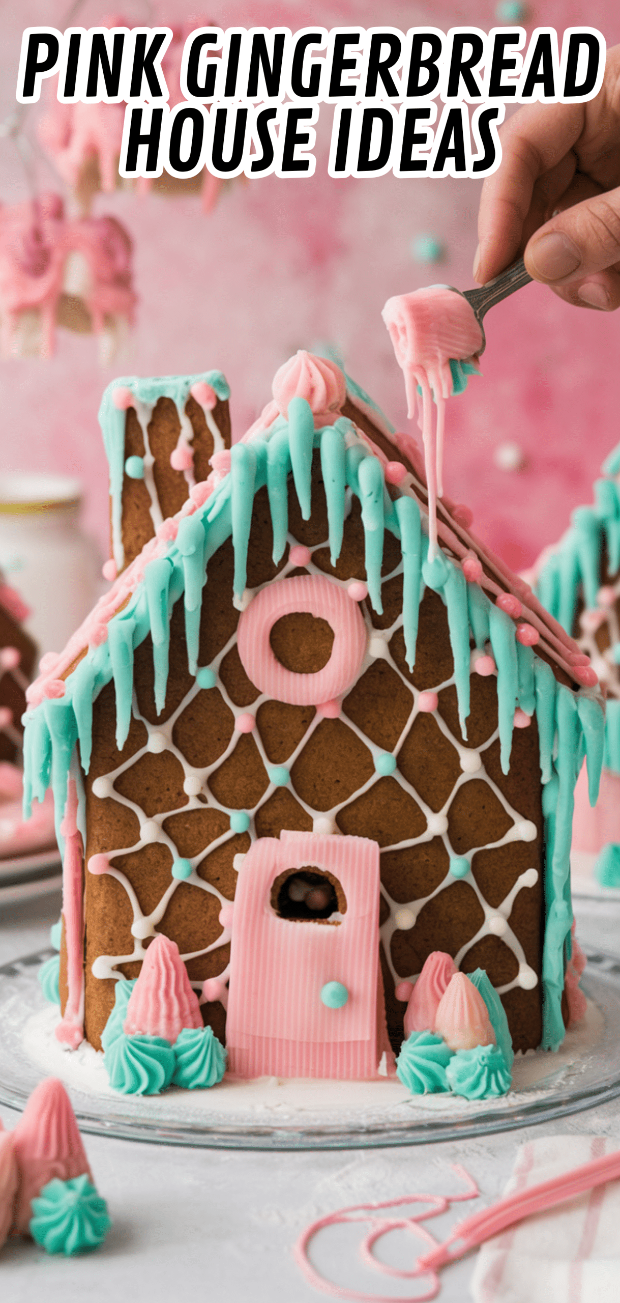 18 Amazing Pink Gingerbread House Ideas
