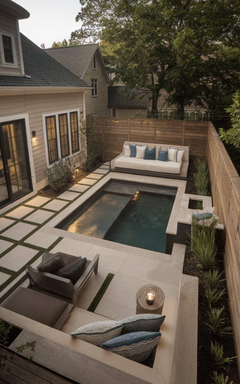 18 Creative Small Backyard Mini Pool Ideas - The Mega Mom