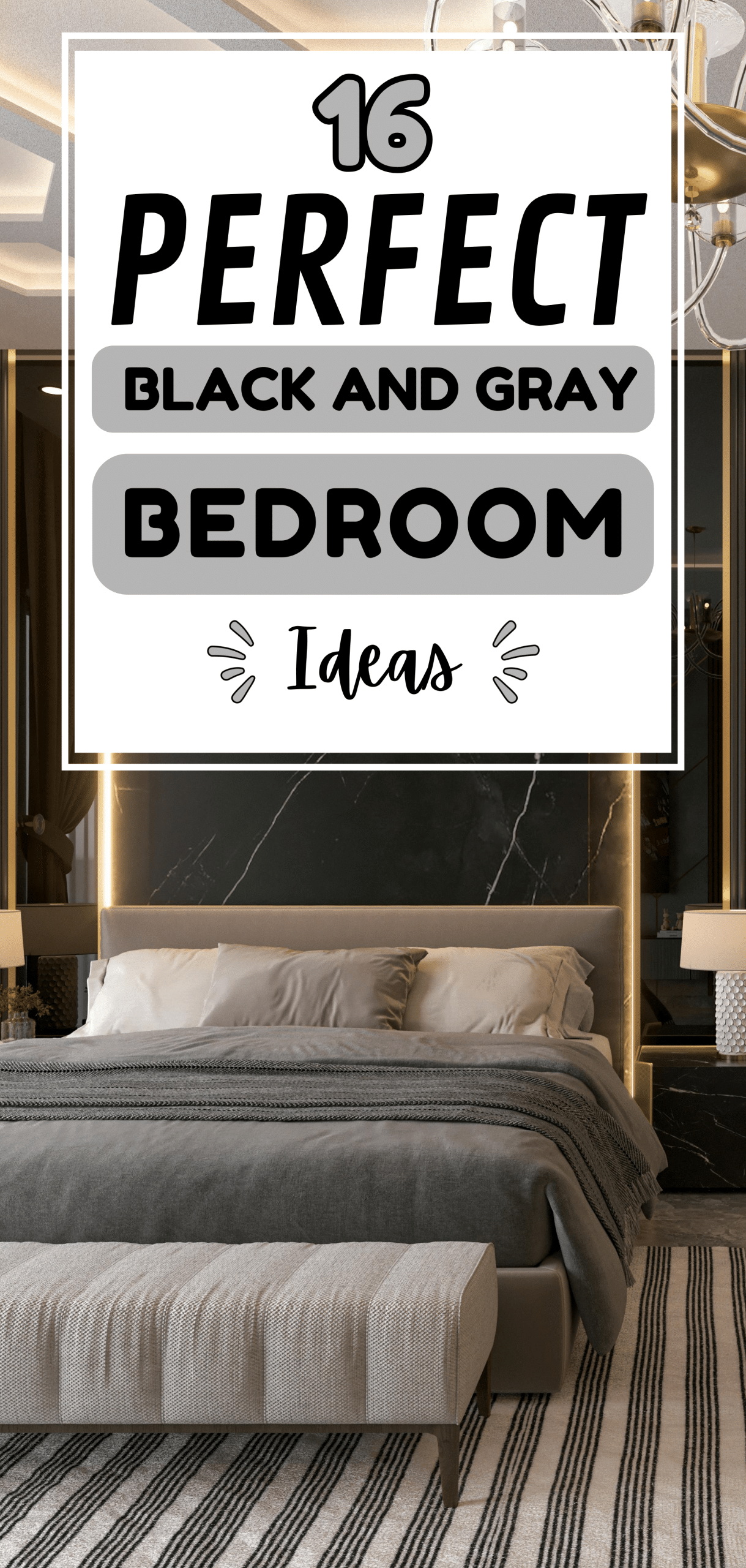 16 Perfect Black and Gray Bedroom Ideas