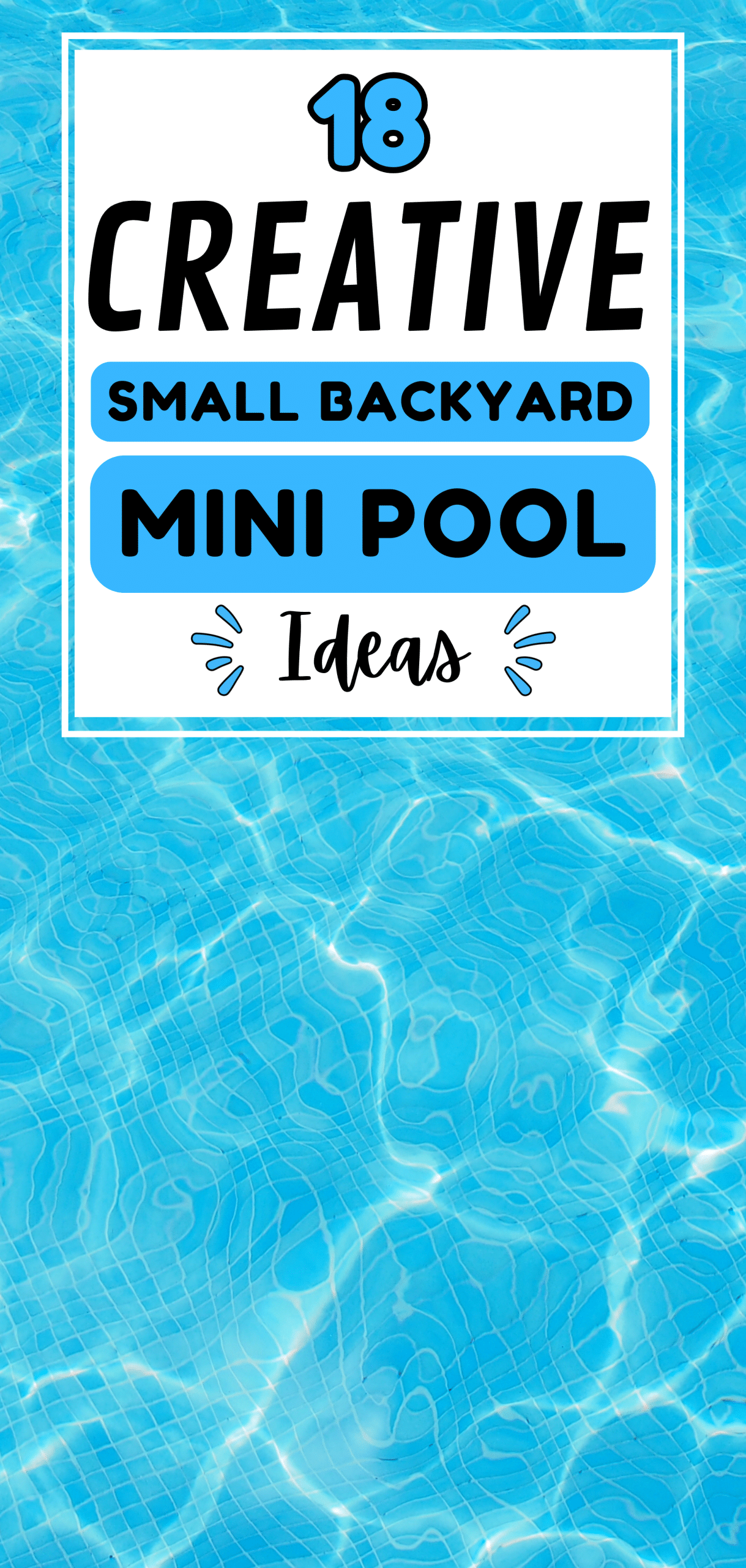 18 Creative Small Backyard Mini Pool Ideas