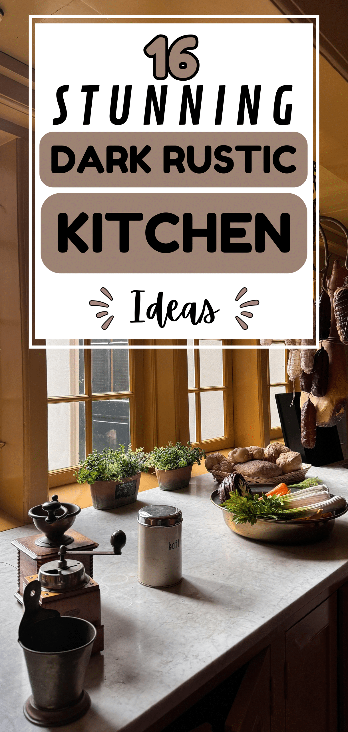 16 Stunning Dark Rustic Kitchen Ideas