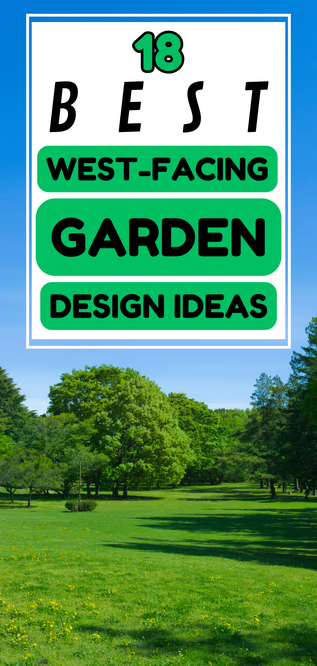 18 Best West-Facing Garden Design Ideas