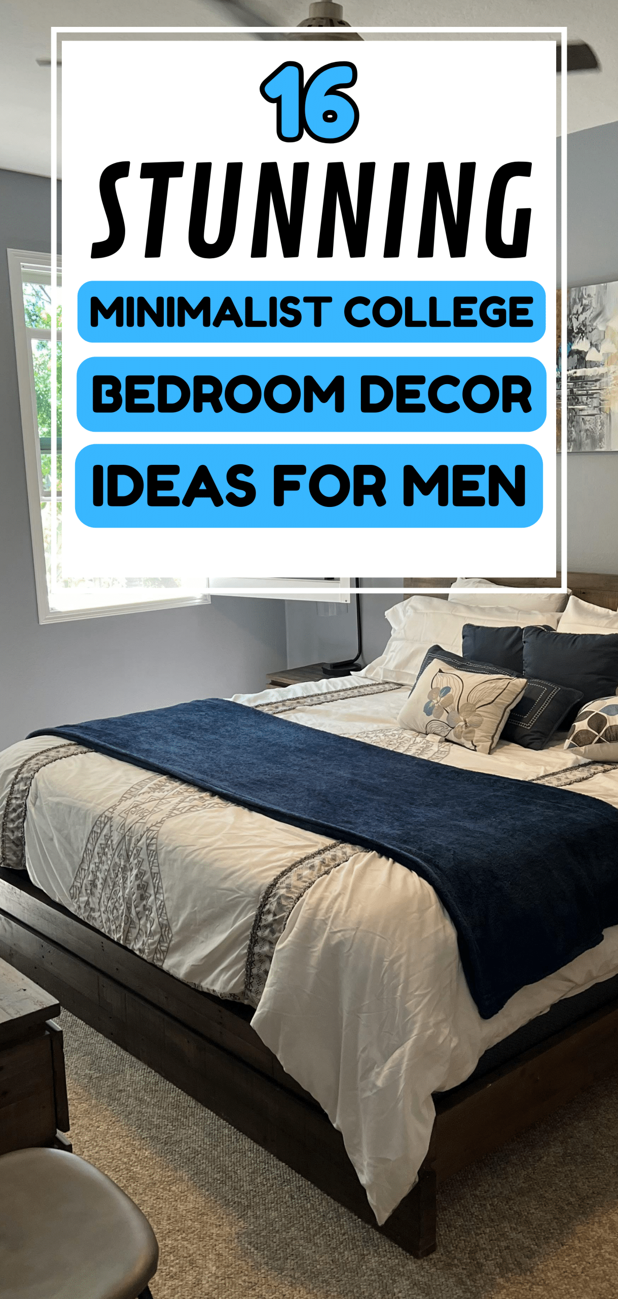 16 Stunning Minimalist College Bedroom Decor Ideas for Men
