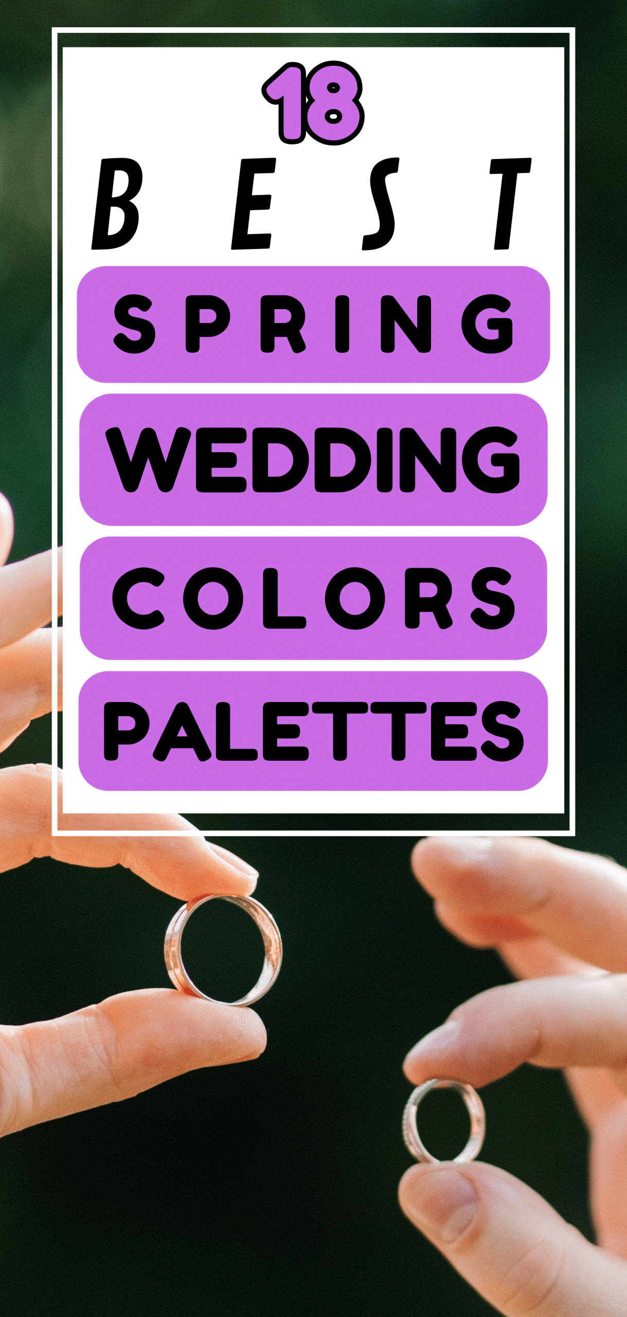 18 Best Spring Wedding Colors Palettes