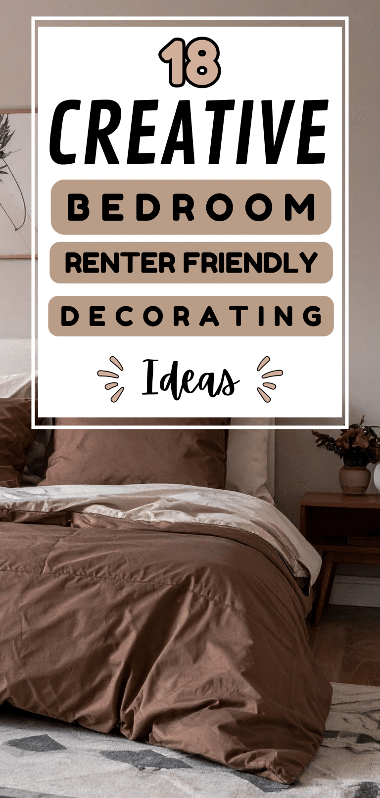 18 Creative Bedroom Renter Friendly Decorating Ideas - The Mega Mom