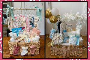 Baby Shower Gift Basket For Mom Will Want to Copy
