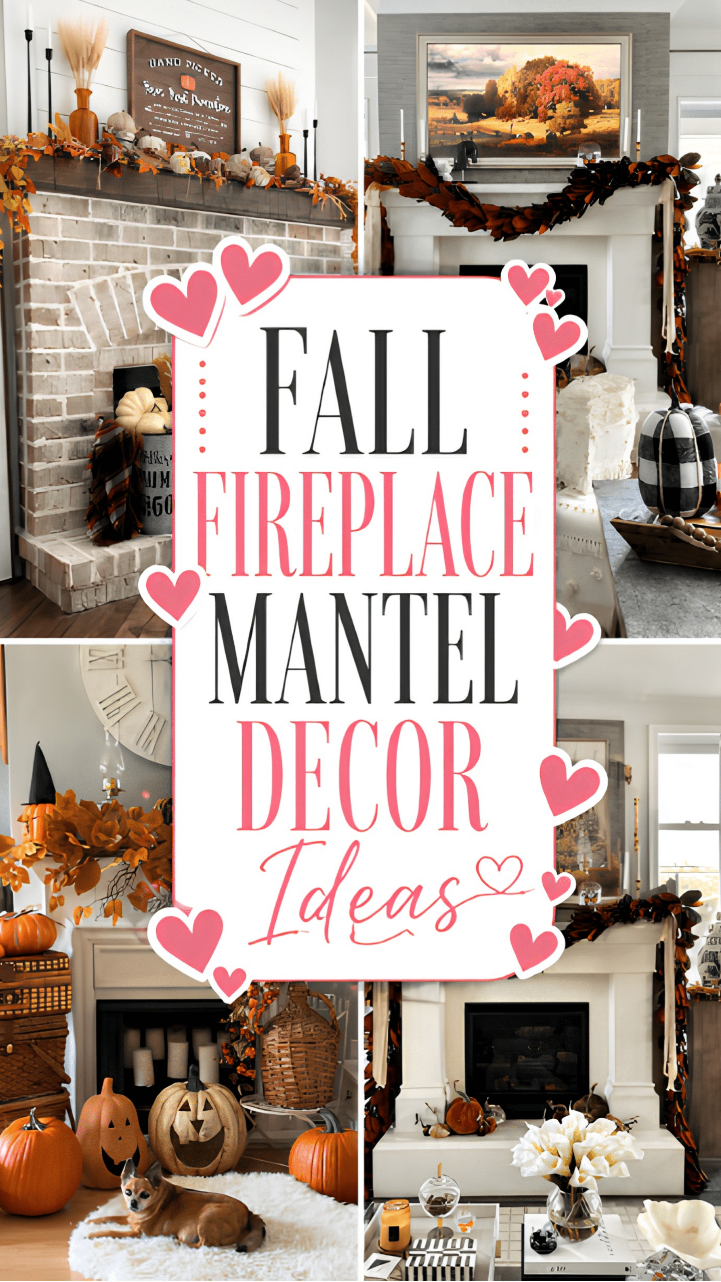Fall Fireplace Mantel Decor Ideas That Make the Whole Living Room Feel Like Fall