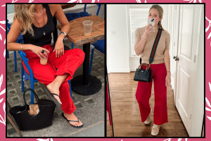 Work Red Pants Outfit Ideas for Every Busy Mom Will Love